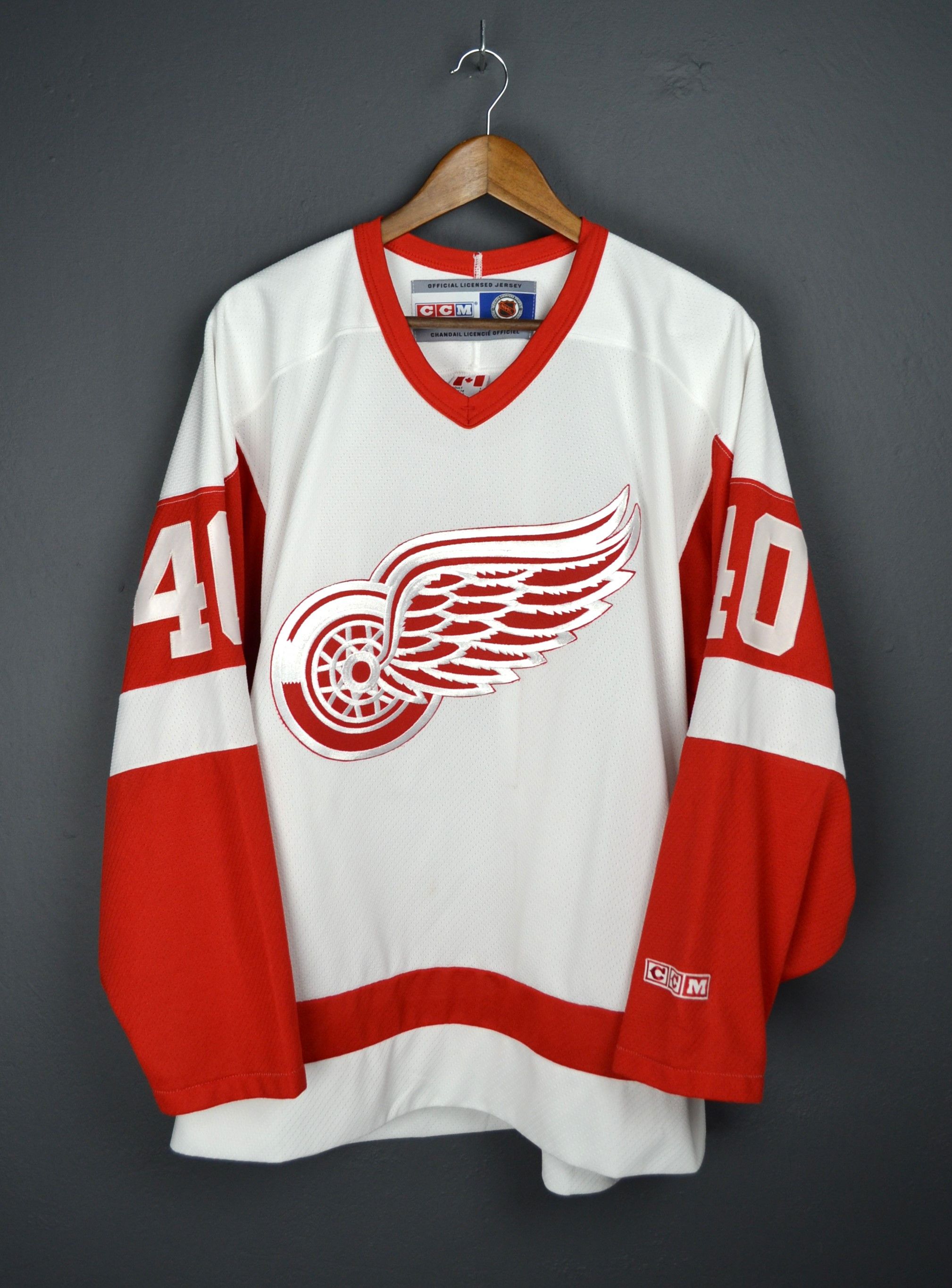 Ccm Detroit Red Wings Zetterberg 40 Vintage CCM Jersey Canada L Size US L / EU 52-54 / 3 - 1 Thumbnail