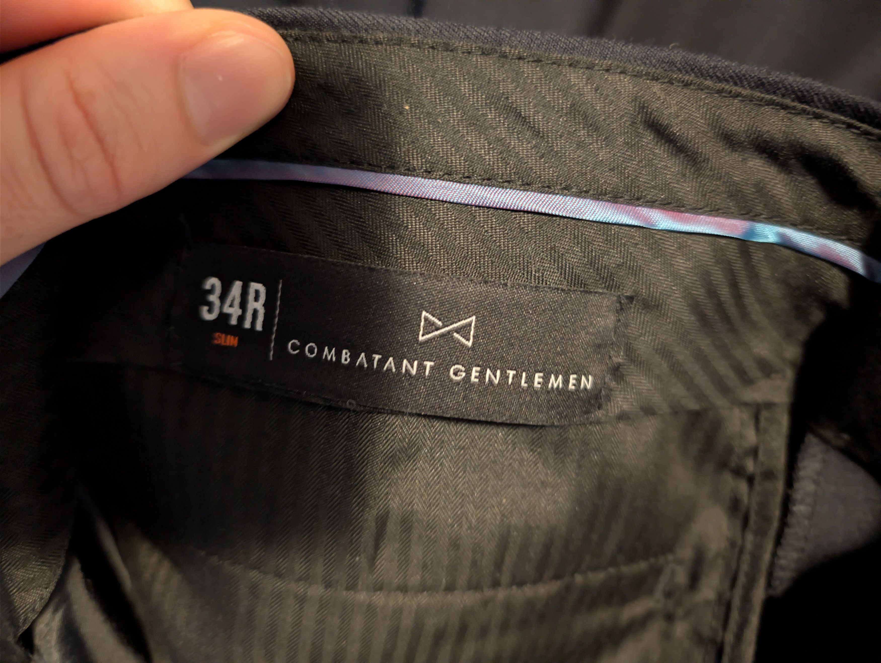 Combatant Gentlemen Navy Suit Size 38L - 3 Thumbnail