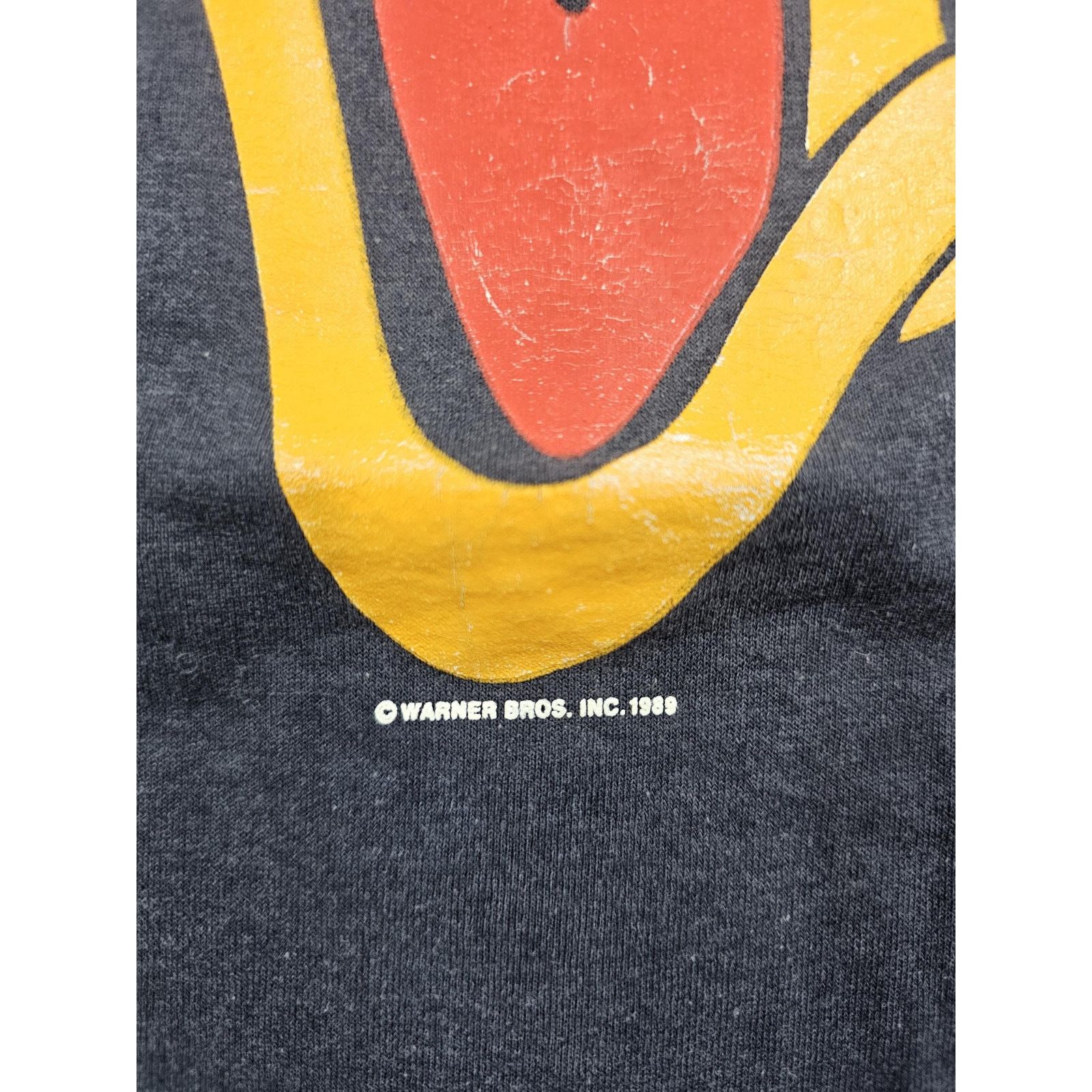 Hanes Daffy Duck T-Shirt, Big Print, Black Sz M 1980s Size US M / EU 48-50 / 2 - 2 Thumbnail
