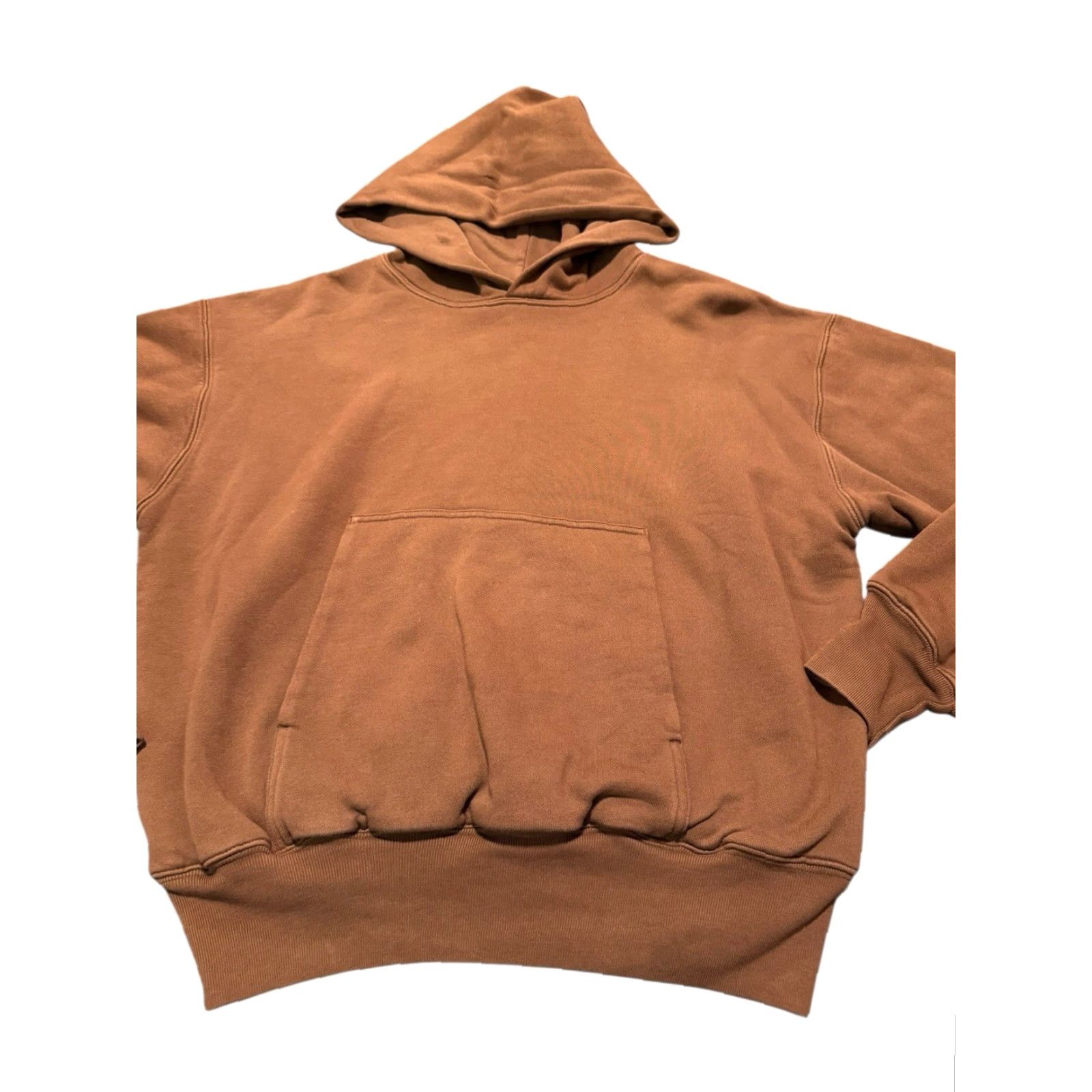 Gap Yeezy YZY Gap Double Layered Pullover Crop Perfect Hoodie Mens S Brown Size US S / EU 44-46 / 1 - 5 Thumbnail