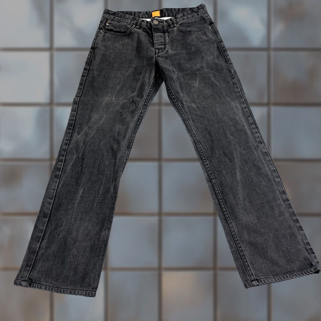 Hugo Boss HUGO BOSS Jeans Regular Straight 31 Dark Grey 100% Cotton Men Jeans Size US 31 - 1 Thumbnail
