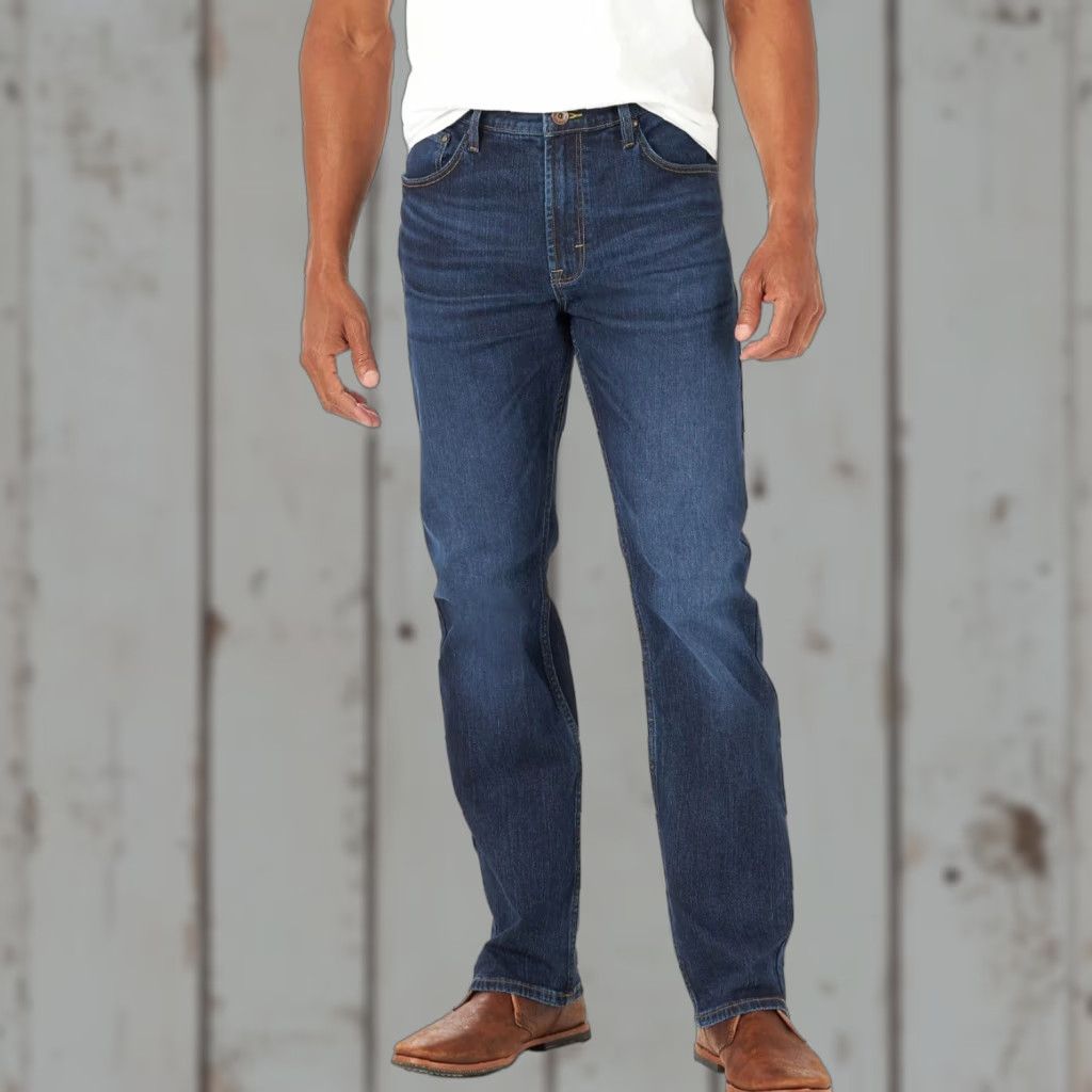 Wrangler Wrangler Jeans Mens Size 30x32 Five Star Premium Straight Fit Stonewash College Denim Blue 5-Pocket Mens Regular Size US 30 / EU 46 - 1 Thumbnail