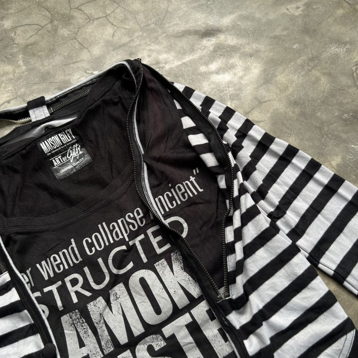14th Addiction 2000s Maison Gilfy Vkei Style Double Layer Longsleeve Shirt Size US M / EU 48-50 / 2 - 8 Thumbnail