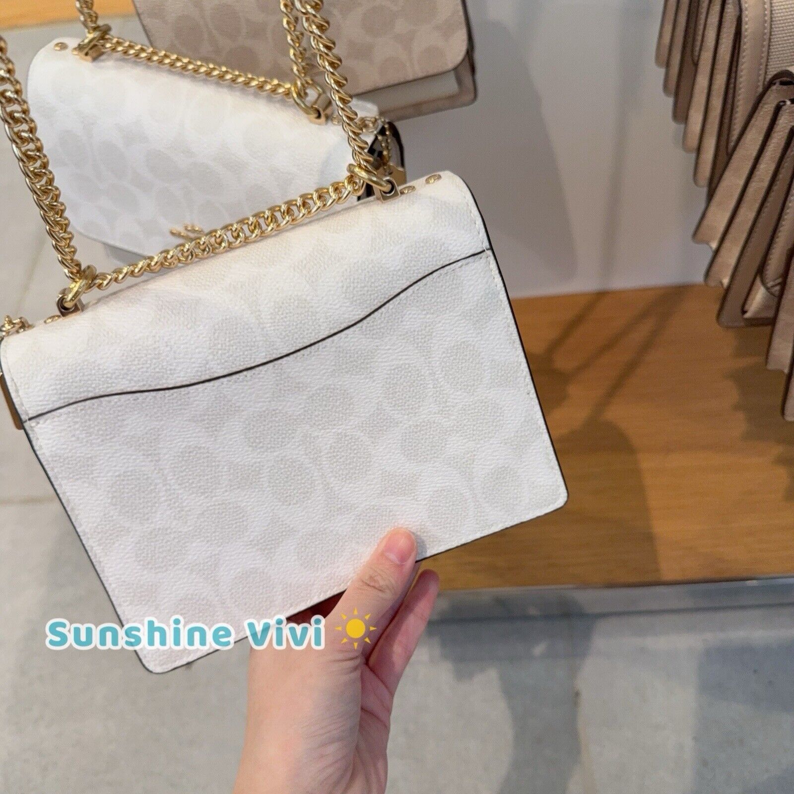 Coach NWT Coach Mini Klare Crossbody Bag CW206 Gold/White Chalk Size ONE SIZE - 2 Thumbnail