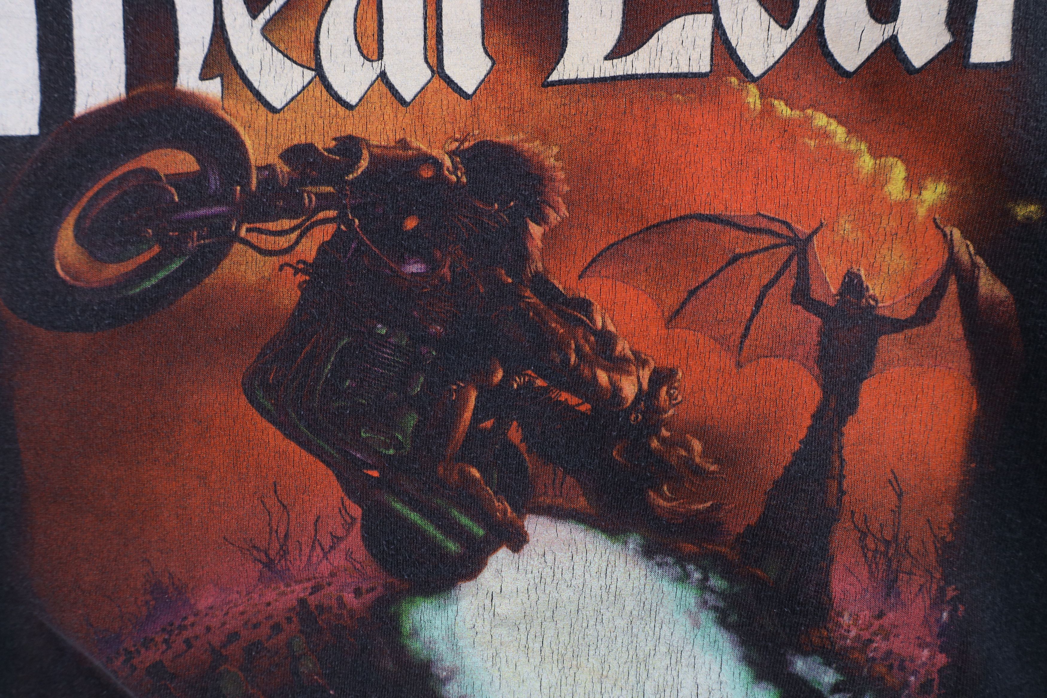 Vintage Vintage 2002 Tour Meat Loaf Band Short Sleeve T-Shirt Black Size US XXL / EU 58 / 5 - 5 Thumbnail