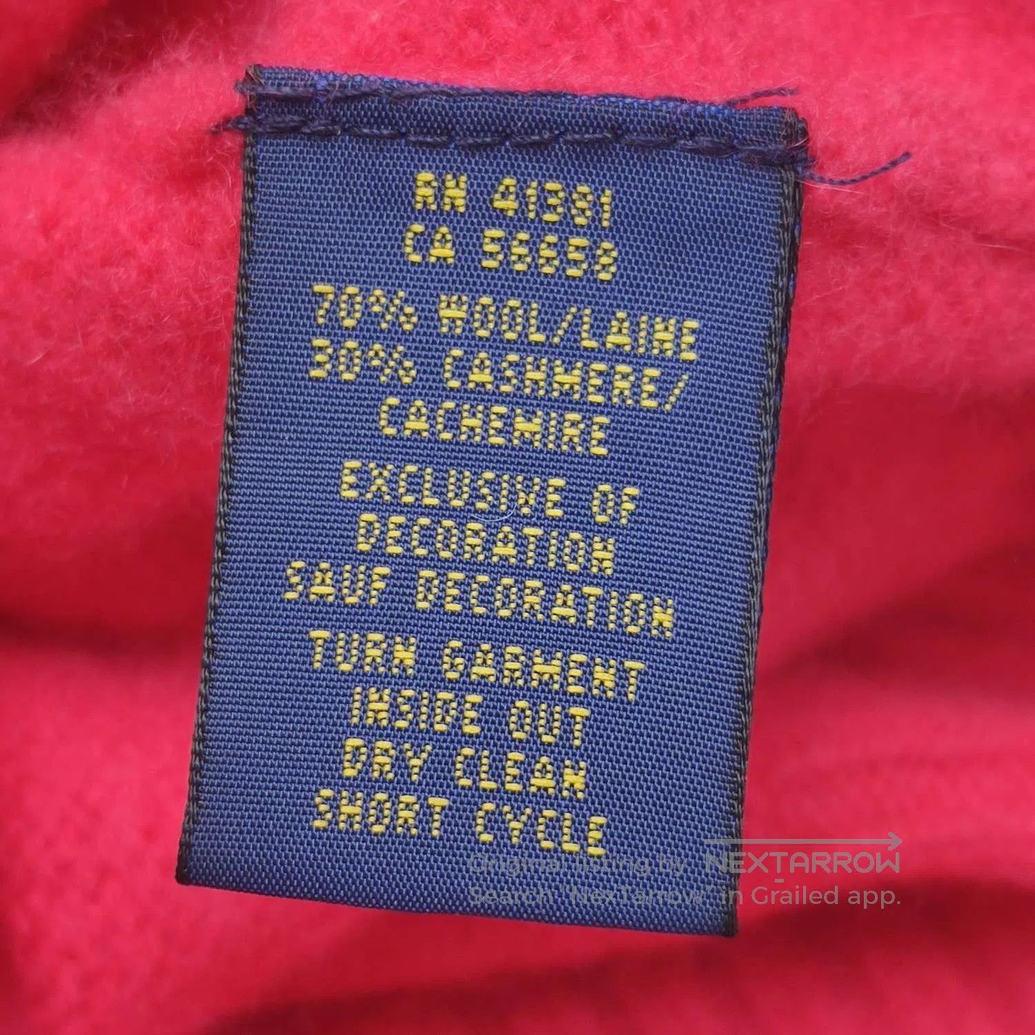 Polo Ralph Lauren Polo Ralph Lauren Wool Cashmere Crewneck Sweater S. Size S / US 4 / IT 40 - 8 Thumbnail