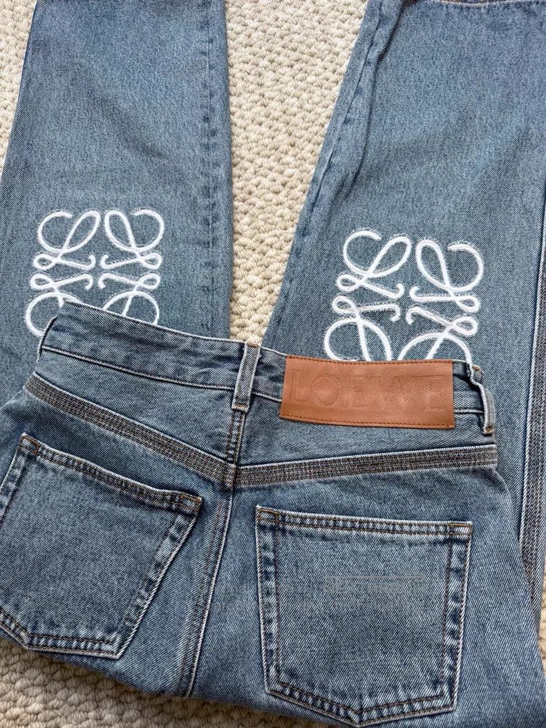 Loewe Loewe Anagram Logo Embroidered Denim Capri Pants Size 24" / US 00 / IT 34 - 4 Thumbnail