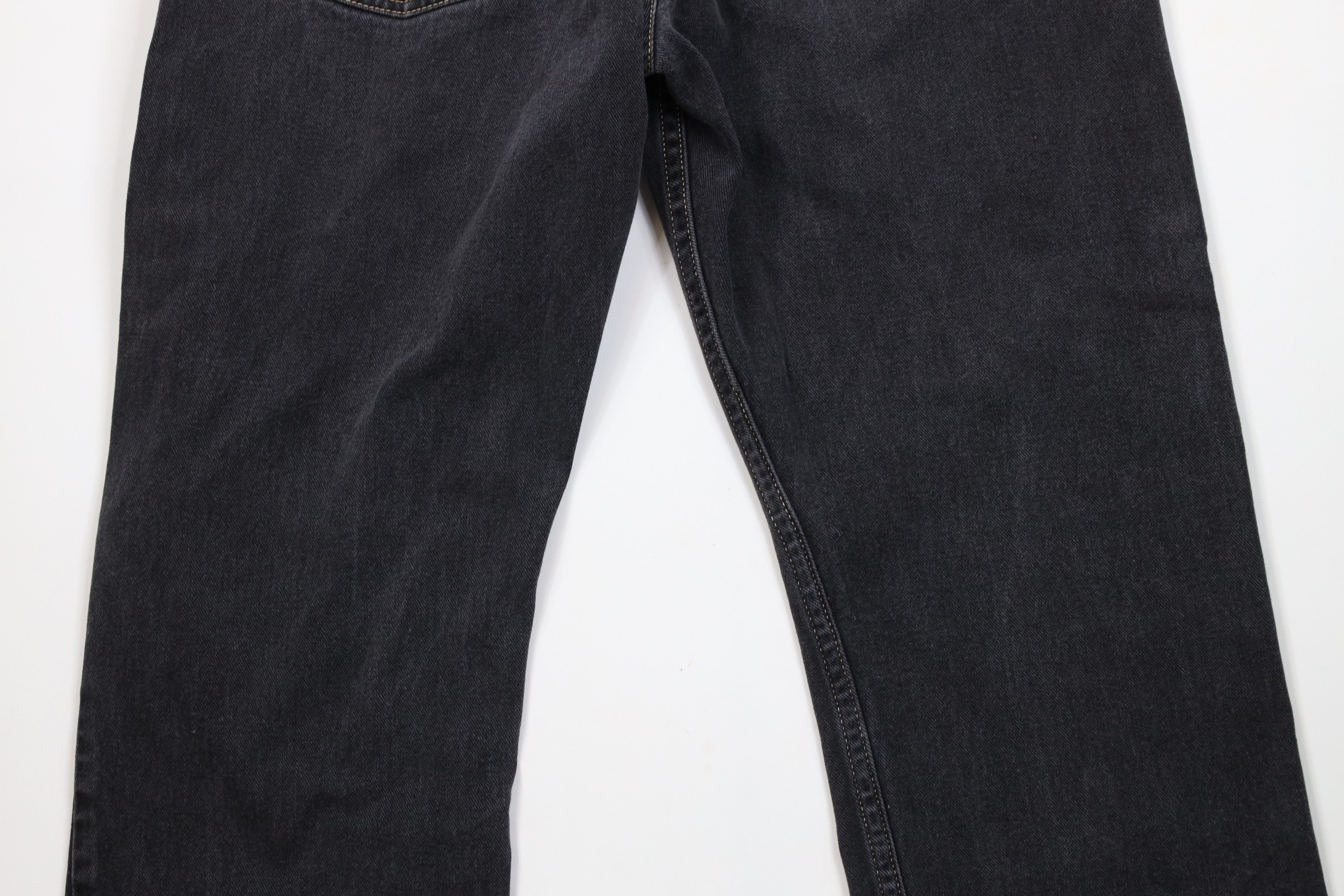 Tommy Hilfiger Vintage 90s Tommy Hilfiger Baggy Wide Leg Denim Jeans Black Size US 32 / EU 48 - 13 Thumbnail