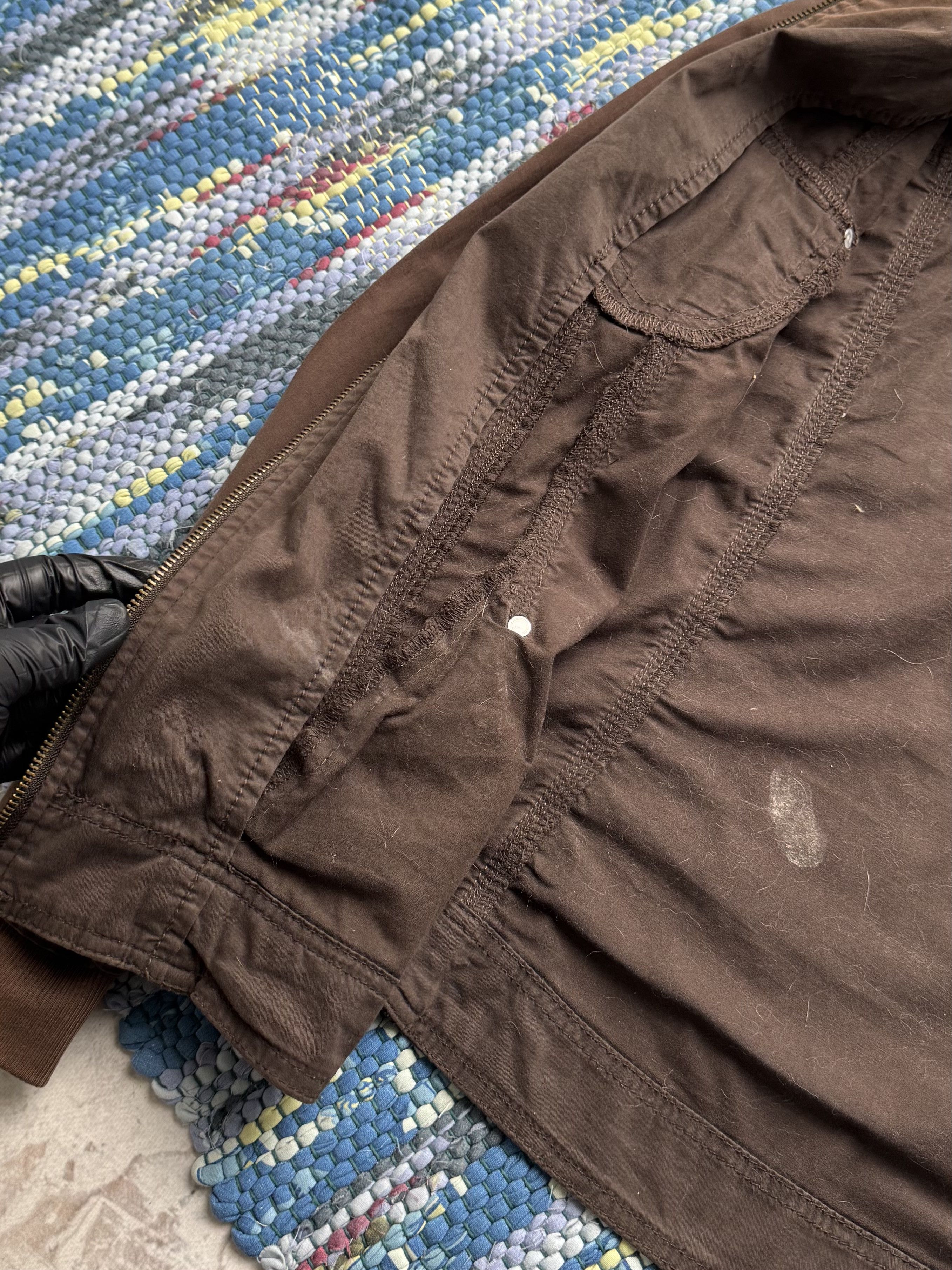 Vintage Vintage Brown Zip Jacket Utility Casual Lightweight Coat Size L / US 10 / IT 46 - 10 Thumbnail