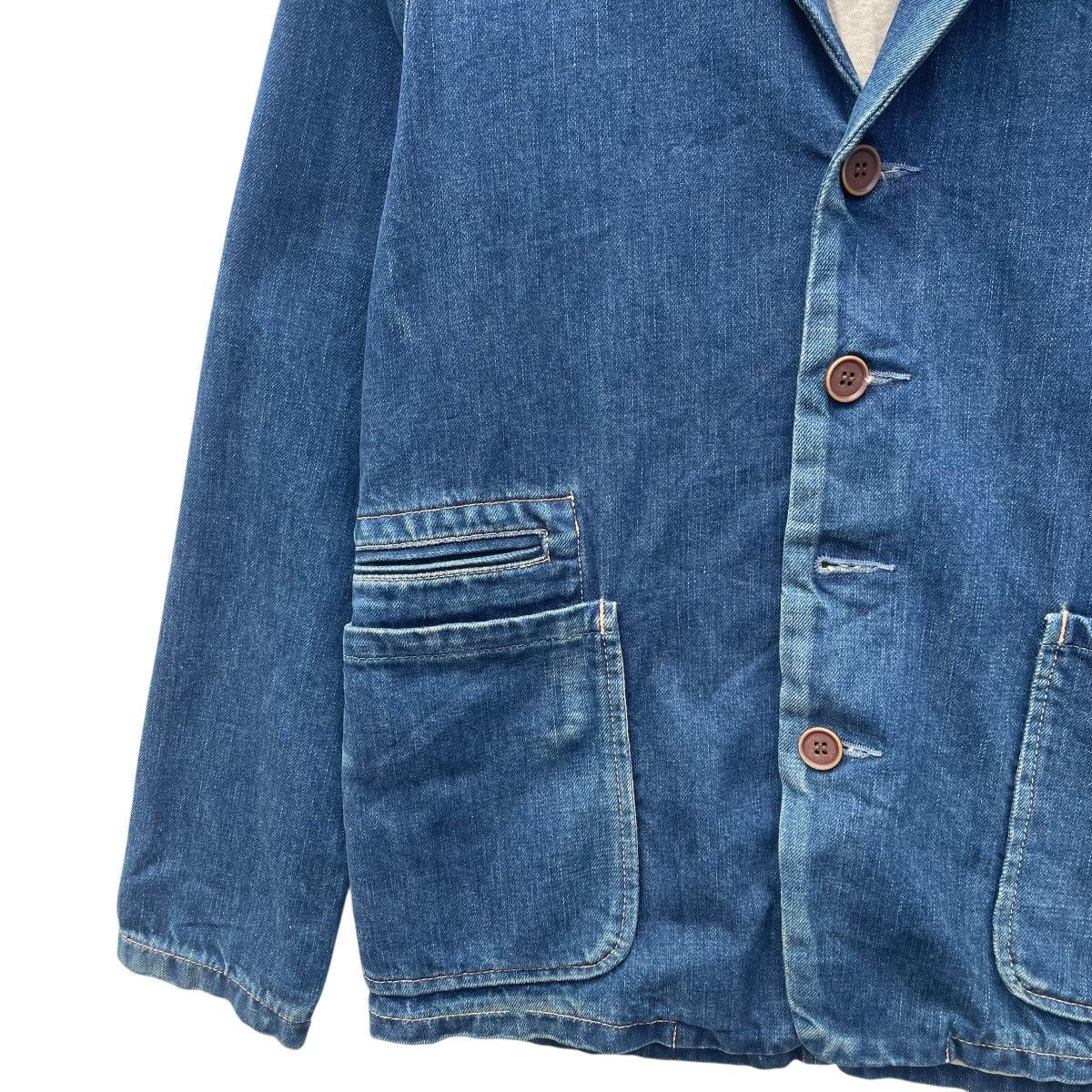 45rpm 💥Vintage Japanese Brand Omnigod Indigo Denim Jacket Size US M / EU 48-50 / 2 - 4 Thumbnail