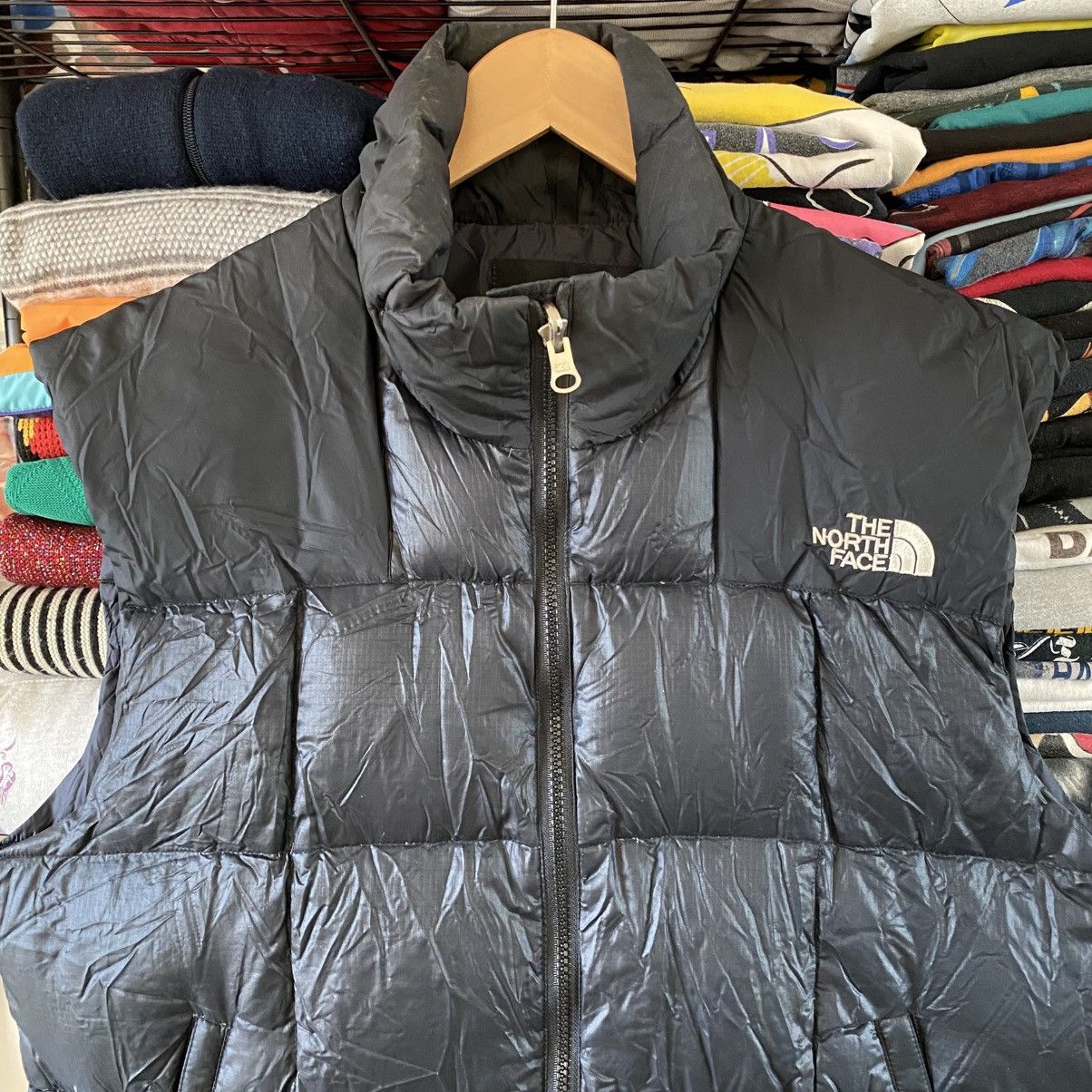 The North Face Vintage The North Face Goose Down NylonPuffy Vest Black 90s Size US M / EU 48-50 / 2 - 2 Thumbnail