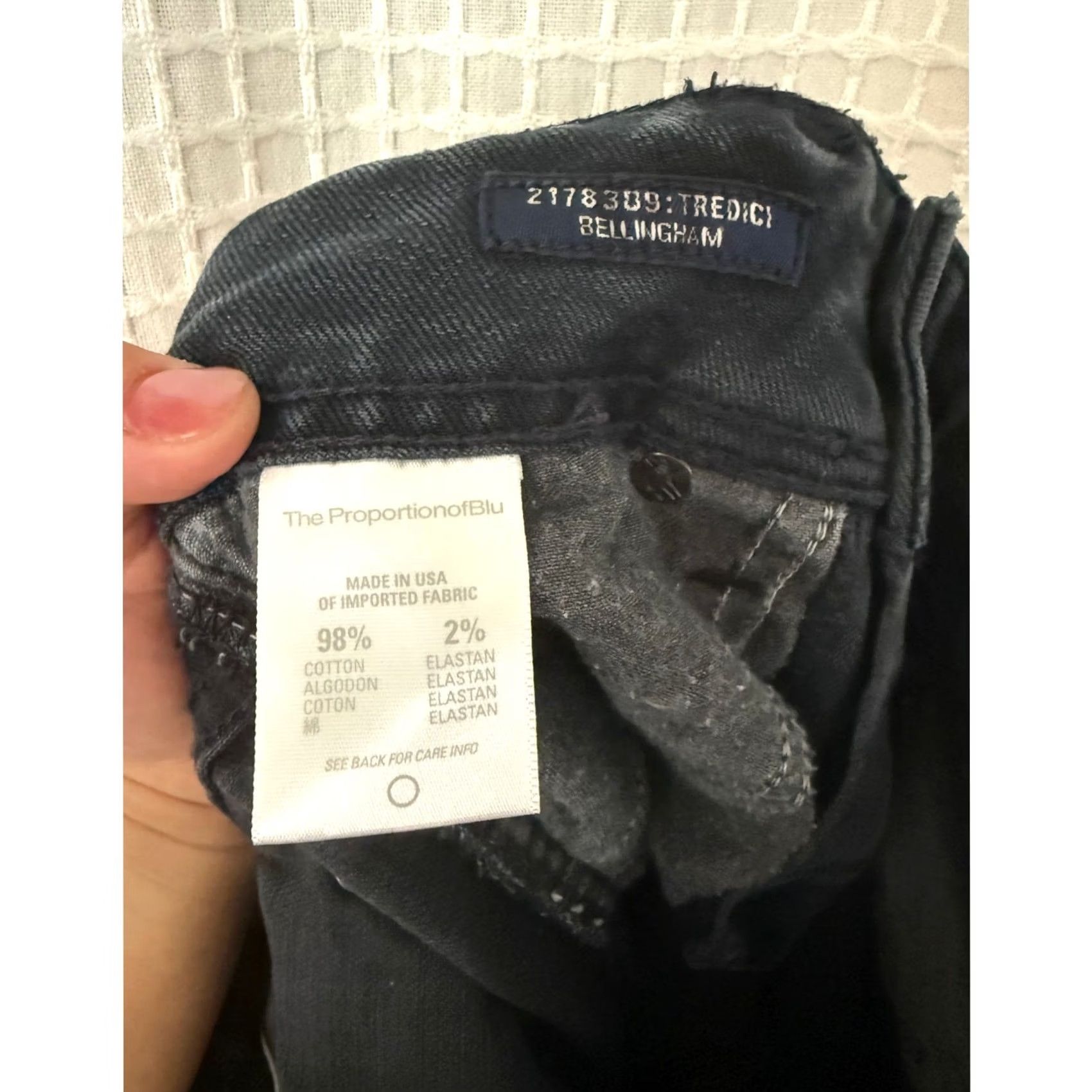 Denime The ProportionofBlu Denim Jeans Mid Rise Boot Cut Dark Blue w/Pockets -26 Women Jeans Bootcut Dark Blue 26 Size 26" / US 2 / IT 38 - 6 Thumbnail