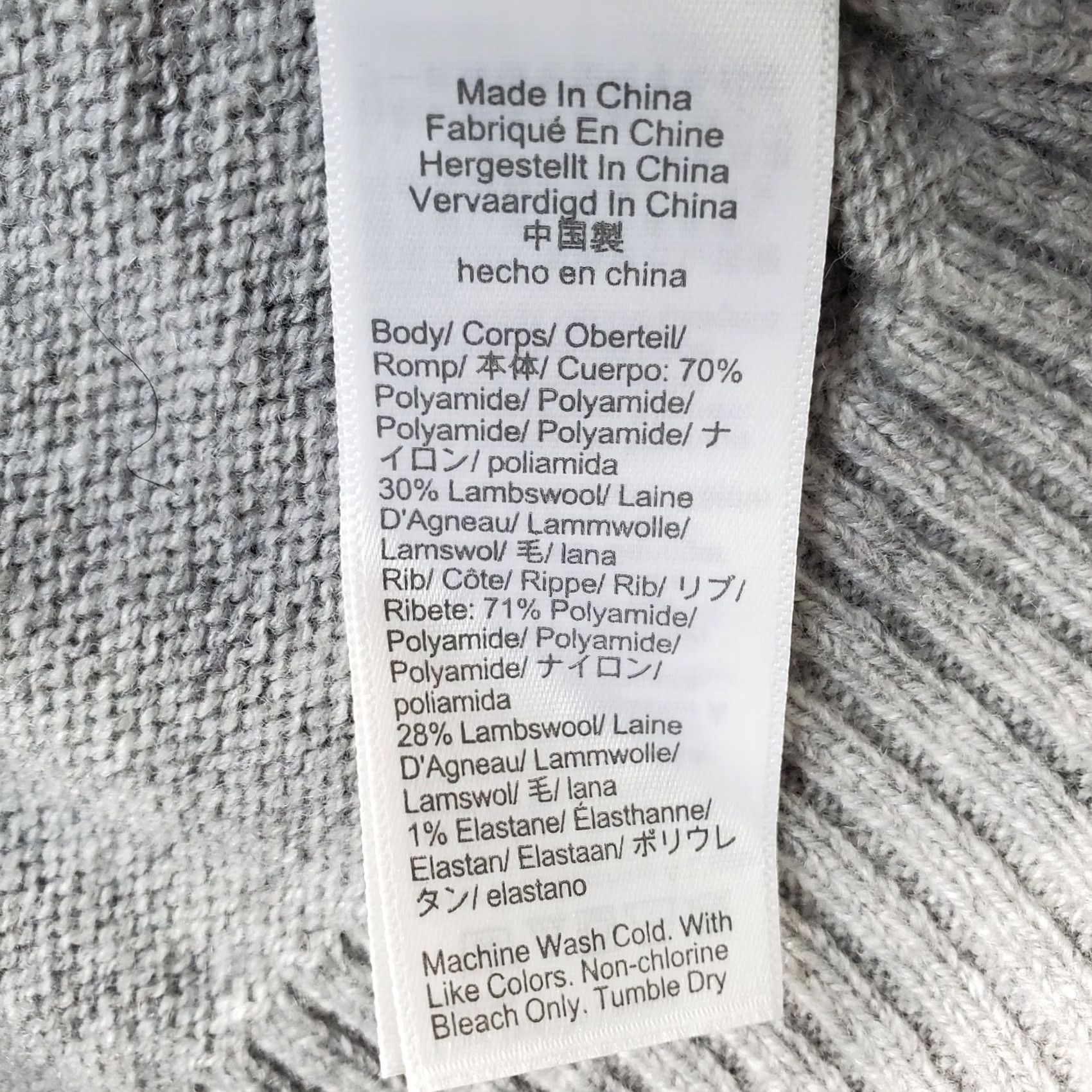 J.Crew J.CREW Henley Sweater Mens M Gray Lambswool Raglan Pullover Size US M / EU 48-50 / 2 - 6 Thumbnail