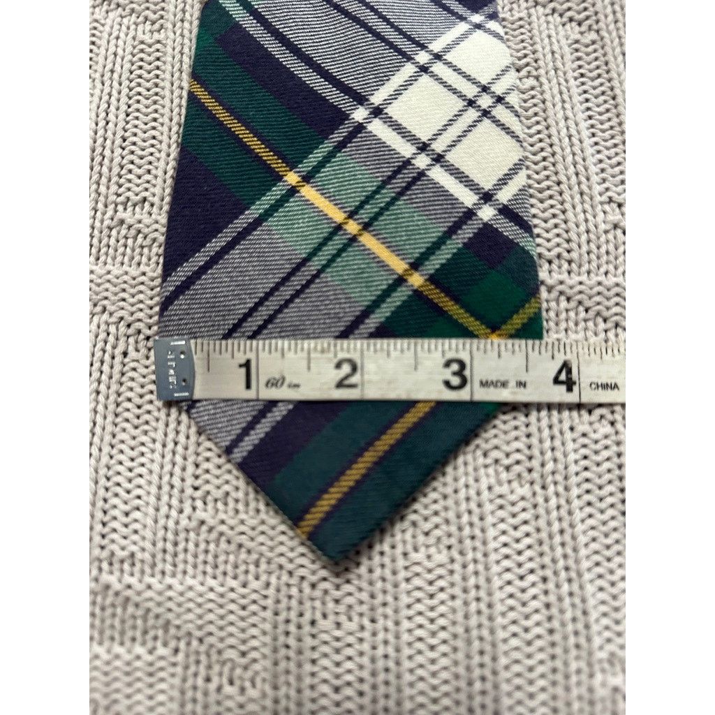 Gap Gap navy tartan plaid cotton tie Size ONE SIZE - 6 Thumbnail