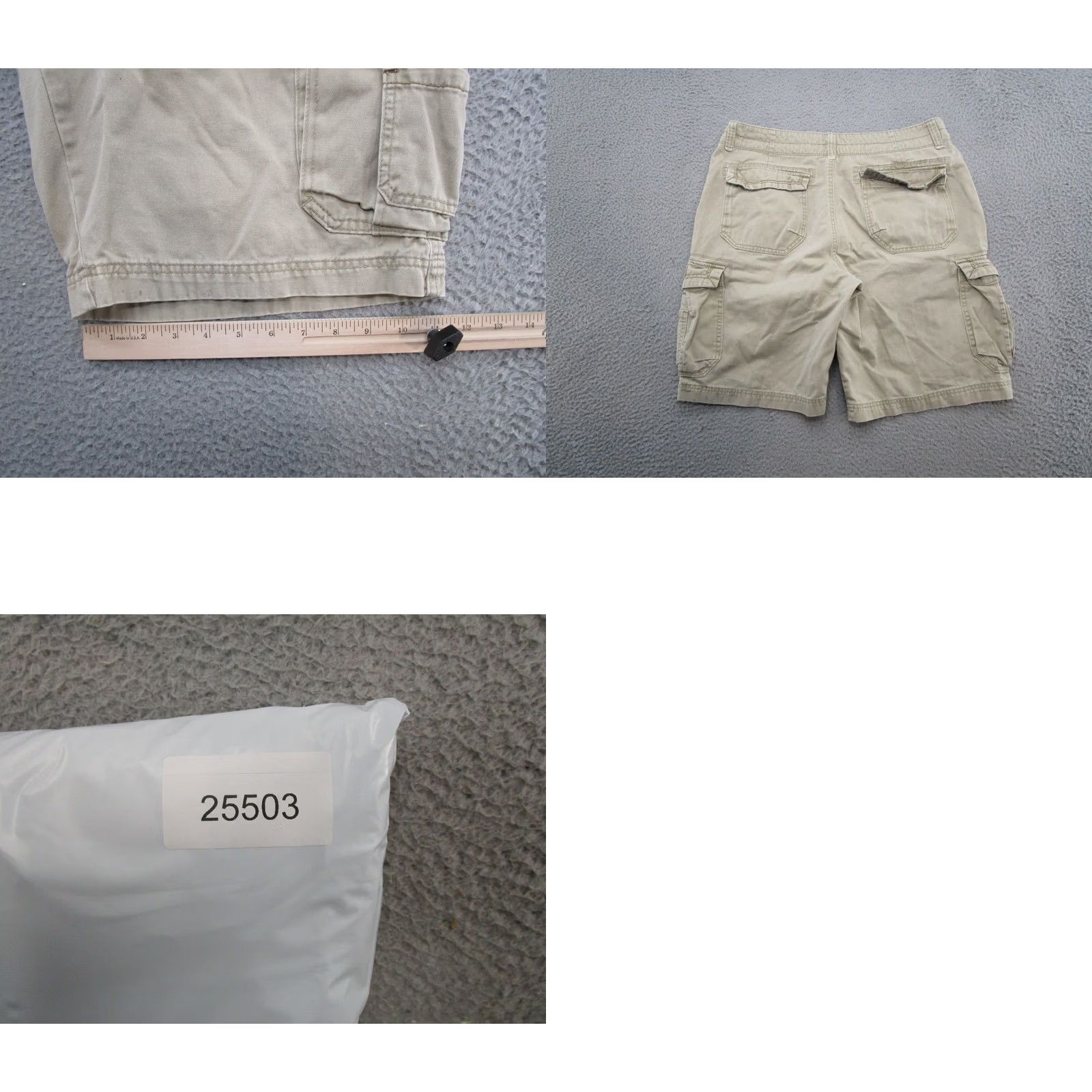 Vintage UNIONBAY Cargo Shorts Mens Beige Y2K Casual Mid Rise Size 36 Skater Grunge Size US 36 / EU 52 - 8 Thumbnail