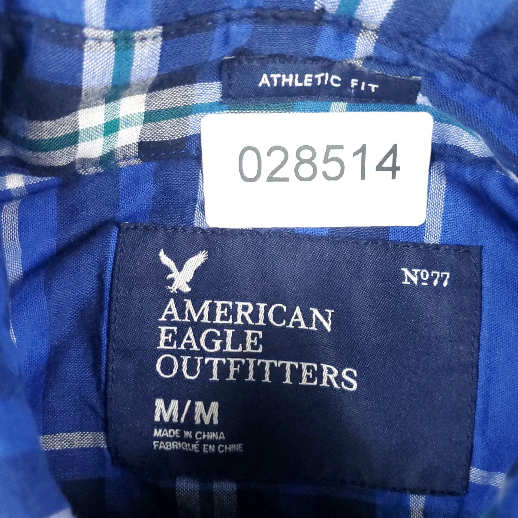 American Eagle Outfitters American Eagle Outfitters Shirt Mens Medium Blue Plaid Button-Up Long Sleeve Size US M / EU 48-50 / 2 - 6 Thumbnail