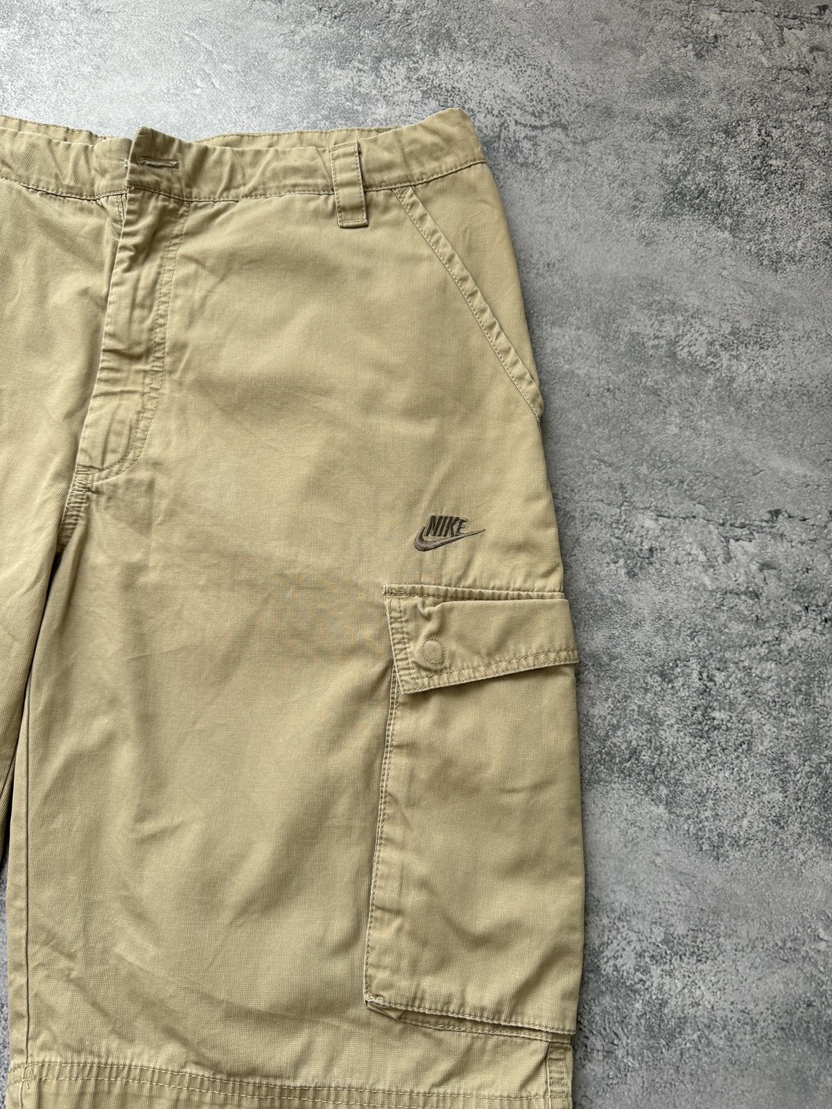 Nike × Vintage Vintage 90s Nike Baggy Cargo Shorts size L Size US 34 / EU 50 - 4 Thumbnail