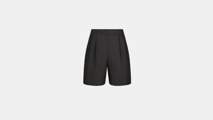 image of Dior O1Bcso1Str0224 Shorts In Black, Women's (Size 32)