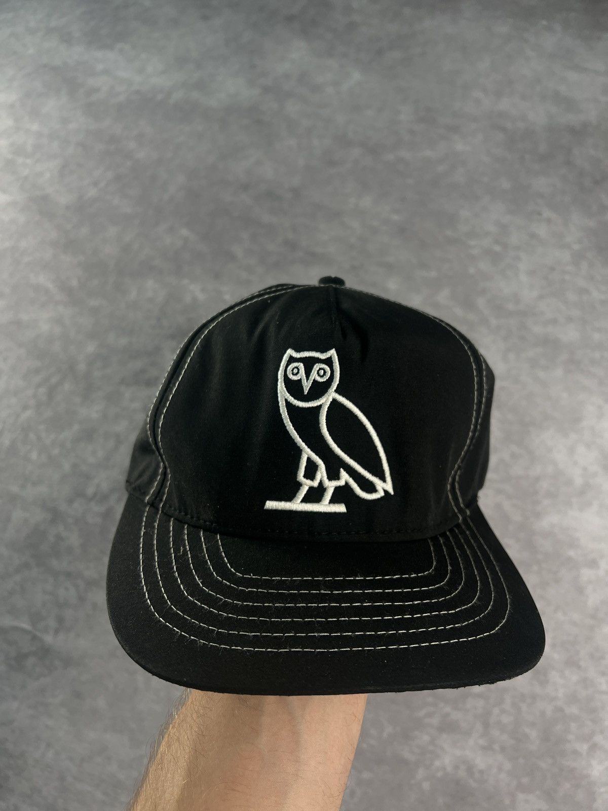 October's Very Own OVO OG Owl Contrast Stitch Snapback Hat Cap Black Size ONE SIZE - 1 Thumbnail