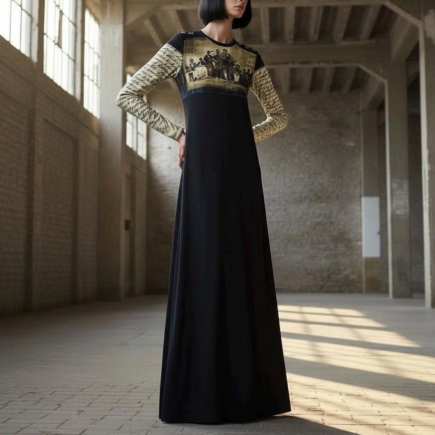 Other The Cop Copine Neutral Maxi Dress Size ONE SIZE - 3 Thumbnail