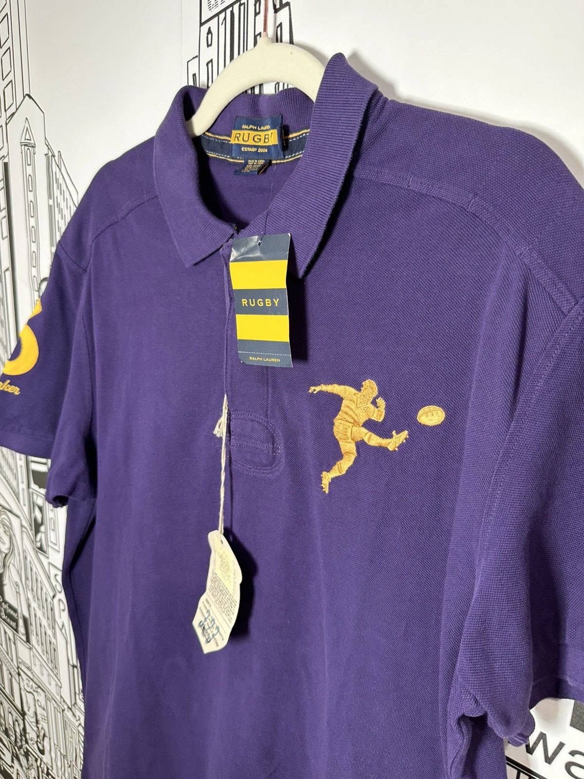 Polo Ralph Lauren Rugby Ralph Lauren Big Kicker Flanker Rugby Purple XL Size US XL / EU 56 / 4 - 2 Thumbnail