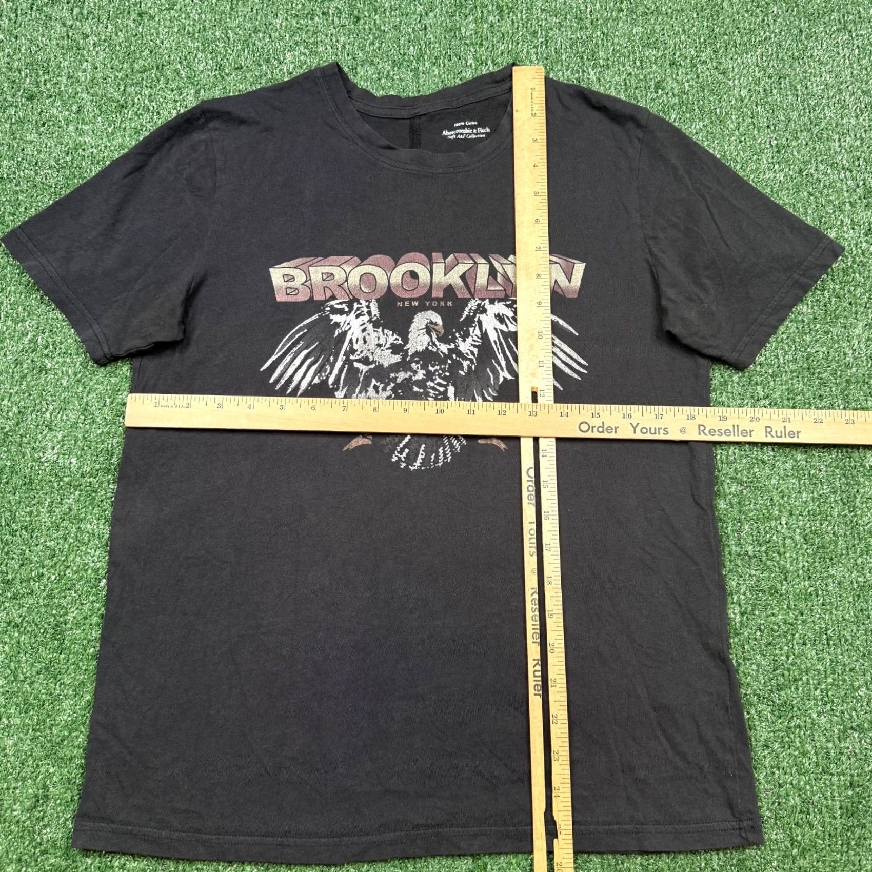 Abercrombie & Fitch Vintage Y2K Abercrombie Fitch Womens Shirt Size S Black Short Sleeve Brooklyn Size S / US 4 / IT 40 - 5 Thumbnail