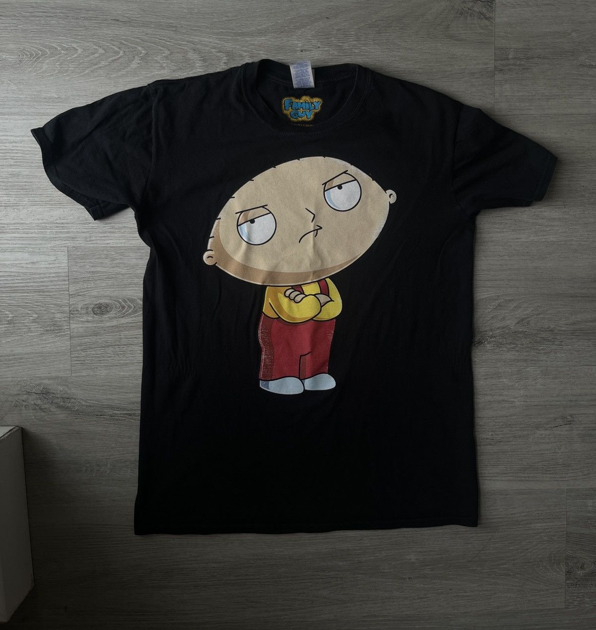 Vintage black Tshirt family guy Stewe Griffin image graphic | Grailed