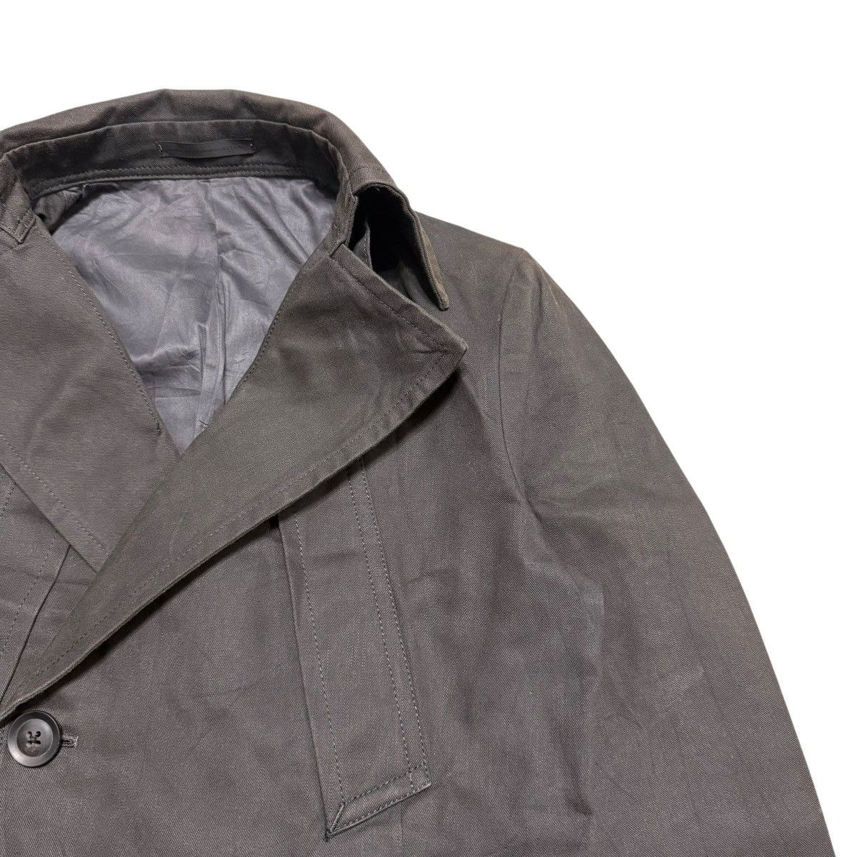 Yohji Yamamoto Y’s Yohji Yamamoto Hard Cotton Leather Coat Size US S / EU 44-46 / 1 - 6 Thumbnail
