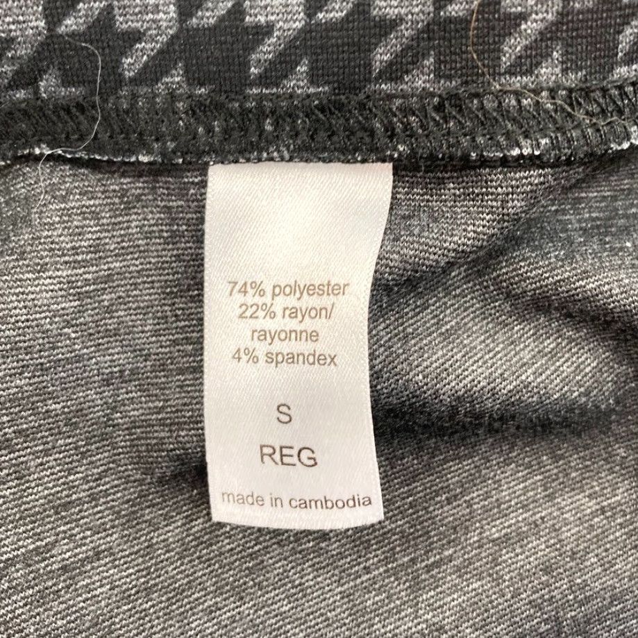 Vintage Maurices Pull Skinny Ankle Pants Women's Small Black Houndstooth Mid Rise Pants Slim Womens Small Black Houndstooth Mid Rise Size 26" / US 2 / IT 38 - 5 Thumbnail