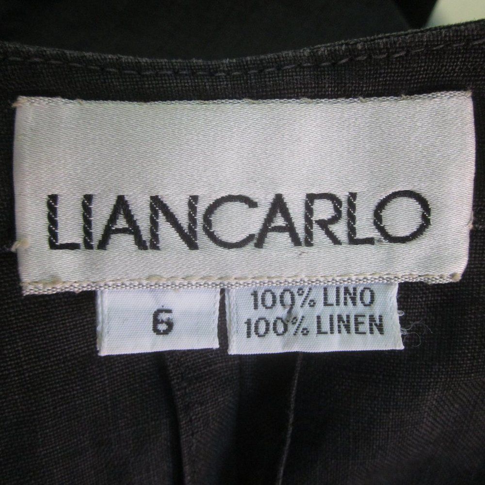 Other Liancarlo Designer Black Linen Shrug Jacket Size 6 Size S / US 4 / IT 40 - 2 Thumbnail