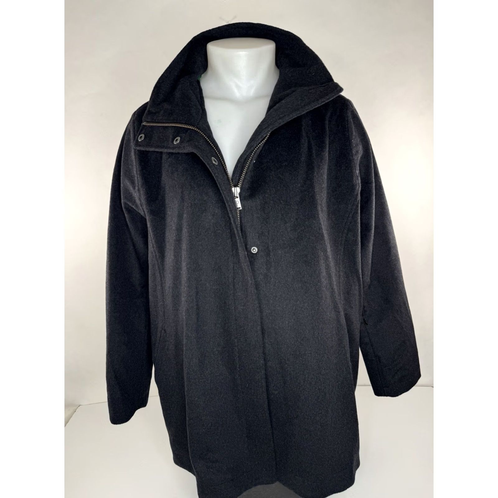 Pendleton PENDLETON Wool Western Jacket Coat - Mens XL - Wool Blend - Very Dark Gray / Black - Chore Ranch Field EXCELLENT Size US XL / EU 56 / 4 - 3 Thumbnail