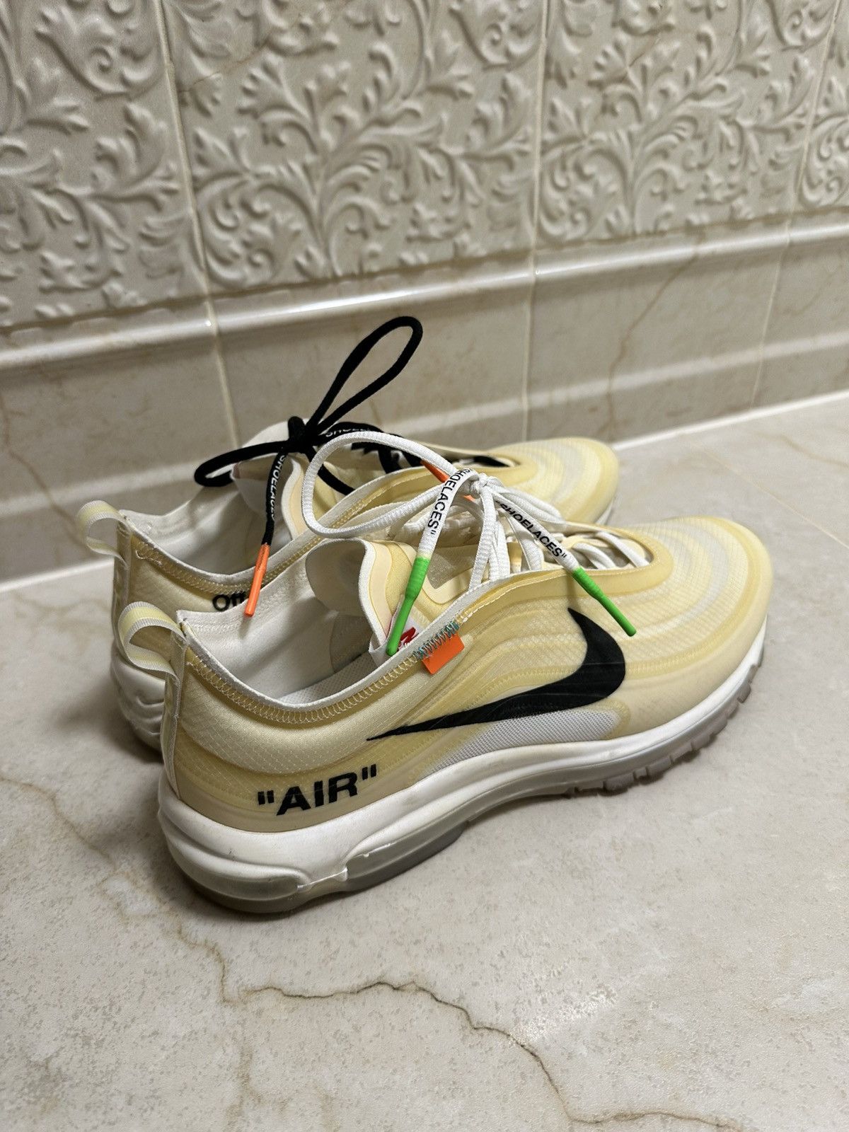 Nike × Off-White × Virgil Abloh Nike Off-White Air Max 97 Sz. 12 Size US 12 / EU 45 - 6 Thumbnail
