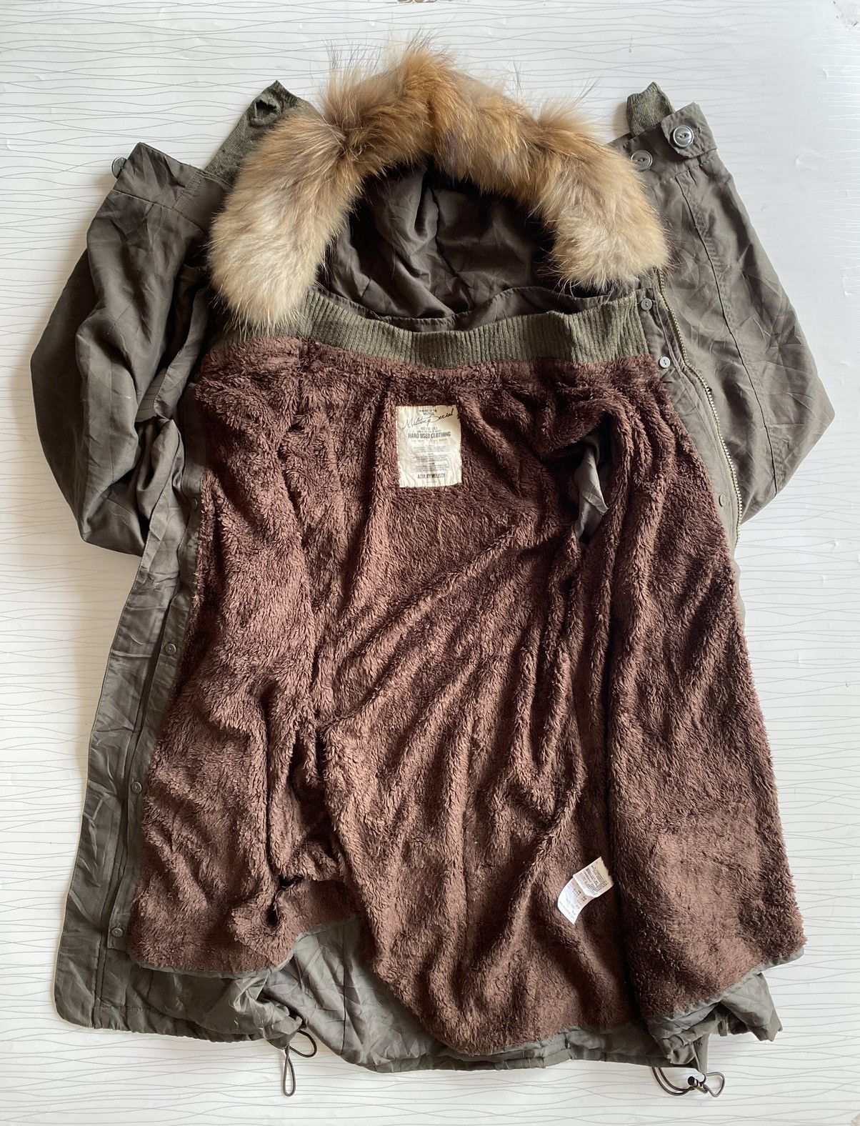 If Six Was Nine × Le Grande Bleu (L.G.B.) × MOUSSY Moussy Japan Brand Green Fur Parka LGB Style Hoodie Jacket Size US L / EU 52-54 / 3 - 14 Thumbnail