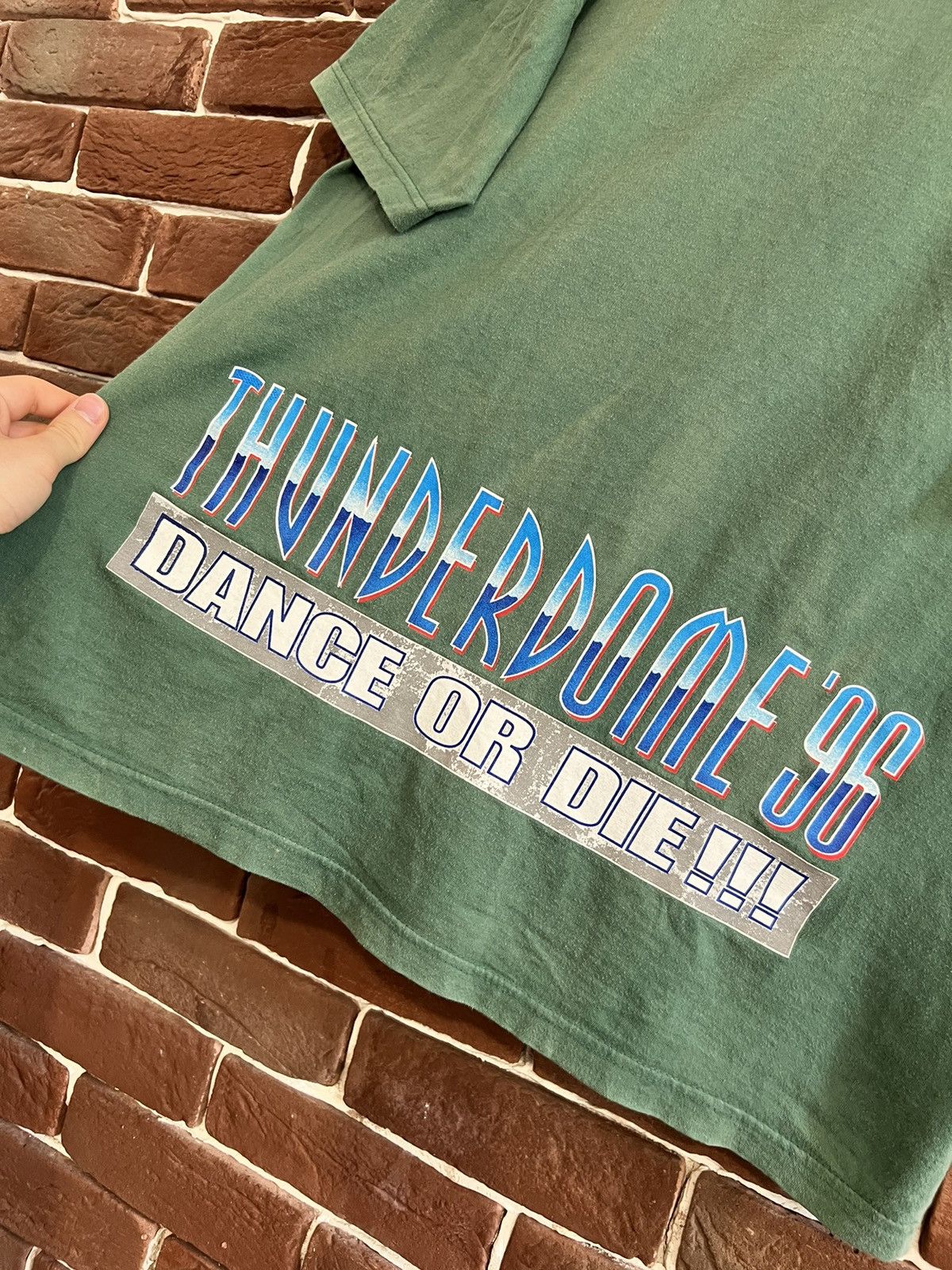 Band Tees Rare Vintage 1996 Thunderdome Dance Die Gabber Band Tshirt Size US L / EU 52-54 / 3 - 10 Thumbnail