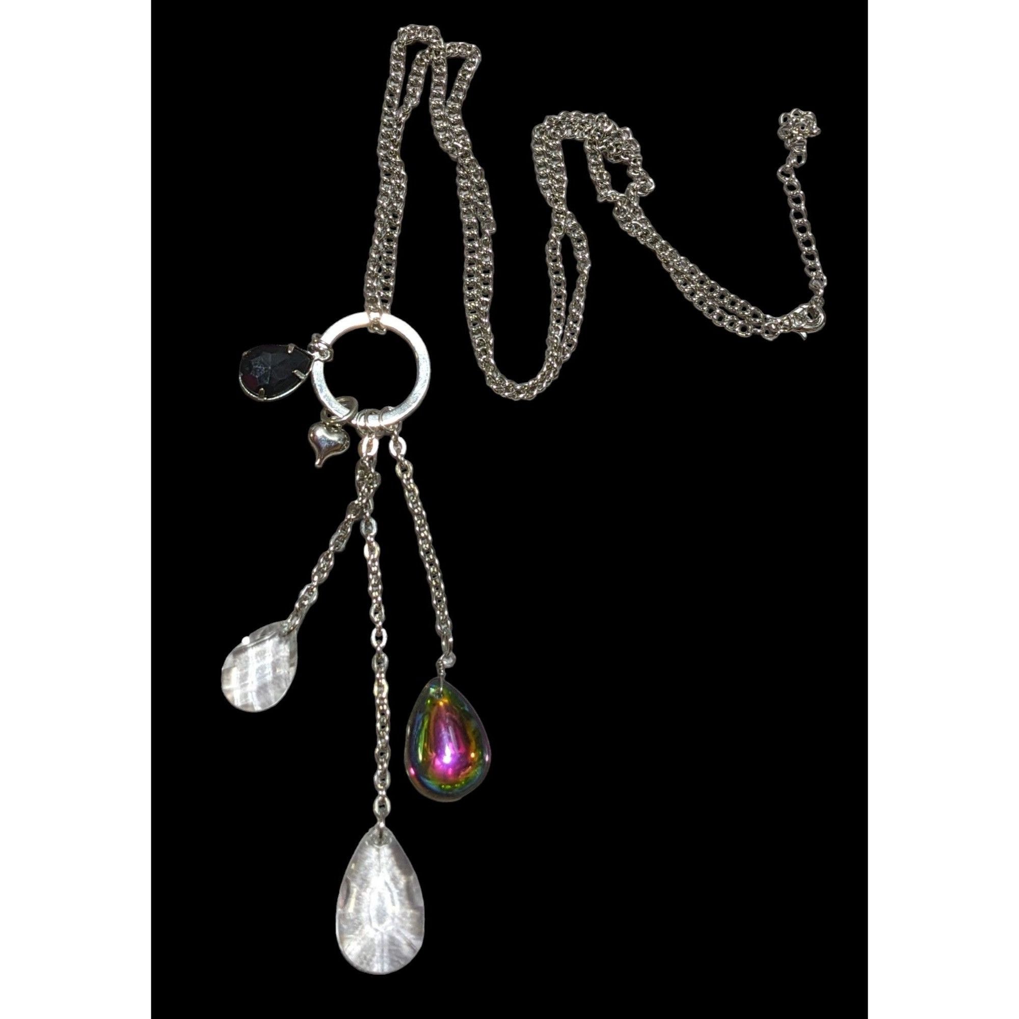 Other Silver Rainbow Drop Charm Necklace Size ONE SIZE - 1 Thumbnail