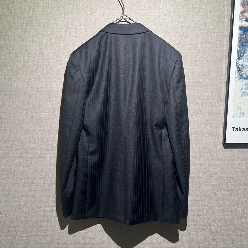 Wacko Maria wacko maria Charcoal black striped suit three-piece suit 25 Size 42R - 2 Thumbnail