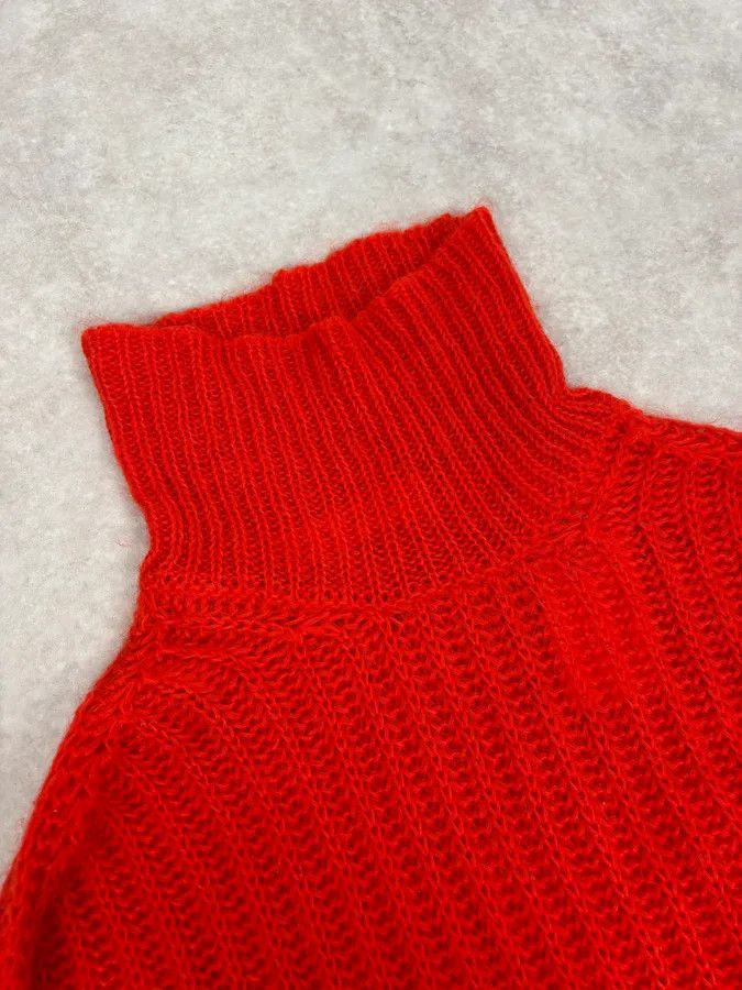 Marni FW2019 Marni Red Mohair Turtleneck Sweater Size US S / EU 44-46 / 1 - 6 Thumbnail