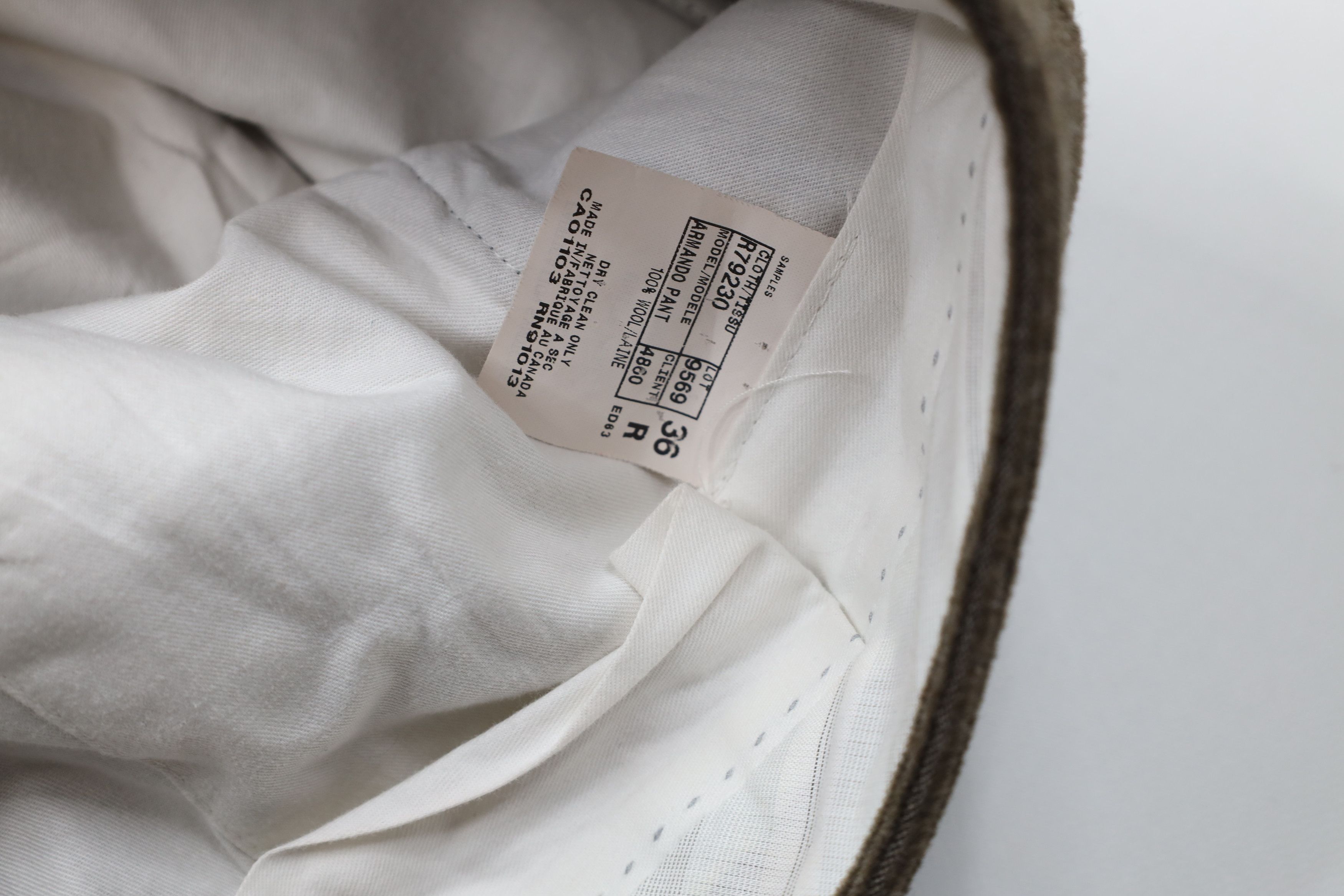 Vintage Vintage 90s Streetwear Wool Corduroy Wide Leg Chino Pants Size US 36 / EU 52 - 11 Thumbnail