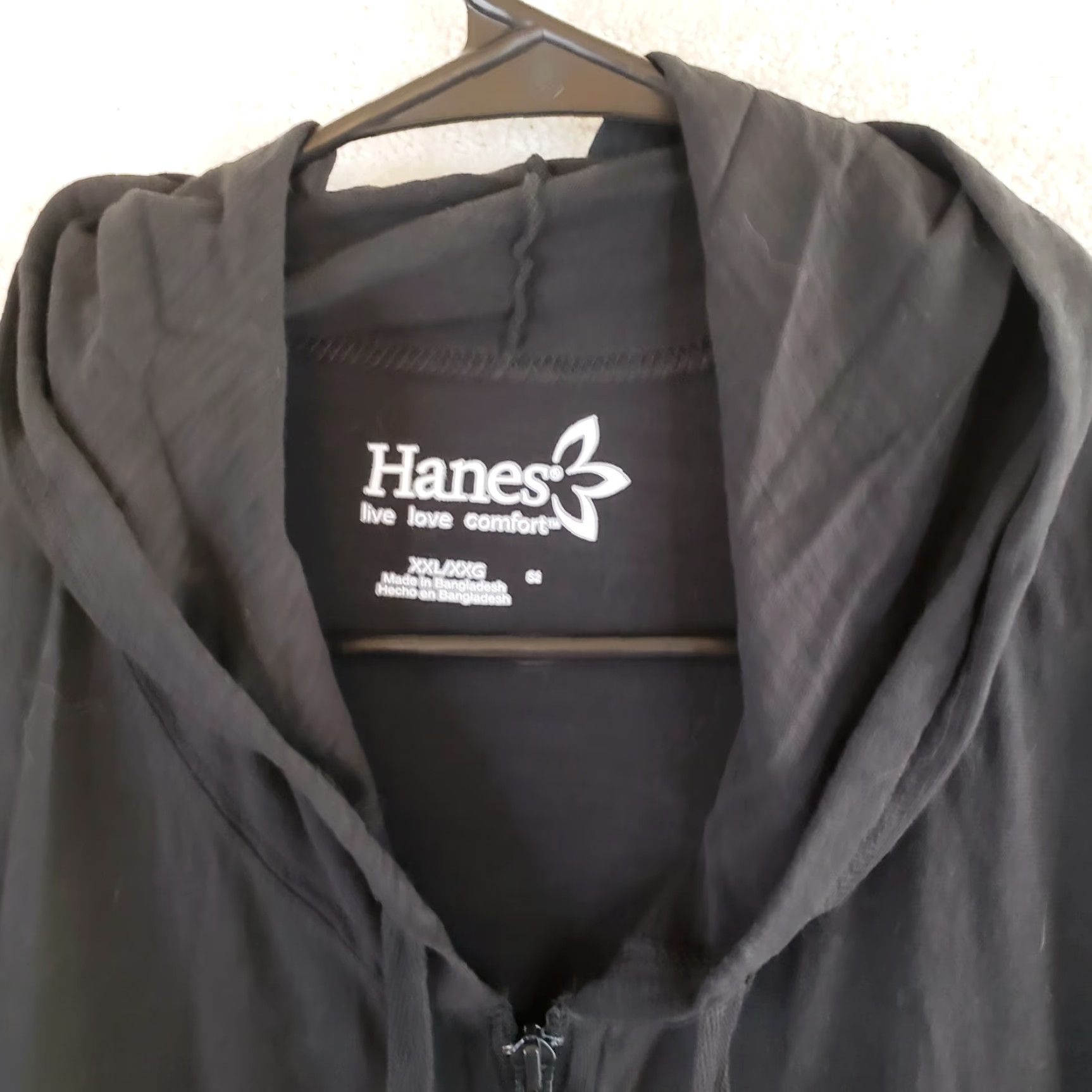 Hanes Hanes ComfortSoft EcoSmart Women's Jersey Full-Zip Hoodie Sweatshirt 2X Black Full Zip Hooded Pockets Gym Training School Size XXL / US 16-18 / IT 52-54 - 7 Thumbnail