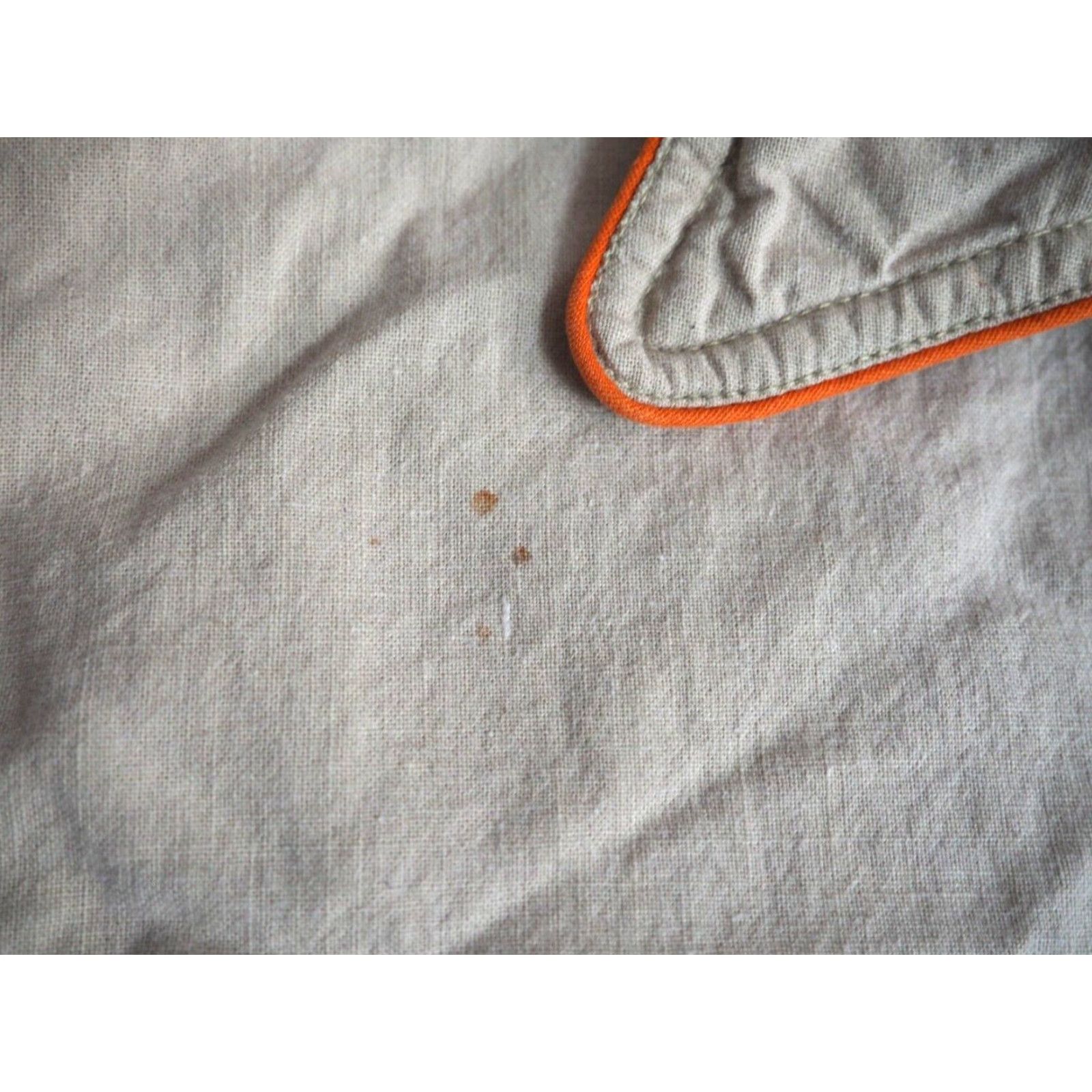 Wrangler VINTAGE Wrangler Western Shirt Mens M Linen Beige Orange 1960s 70s Rockabilly Cowboy Button USA Size US M / EU 48-50 / 2 - 7 Thumbnail