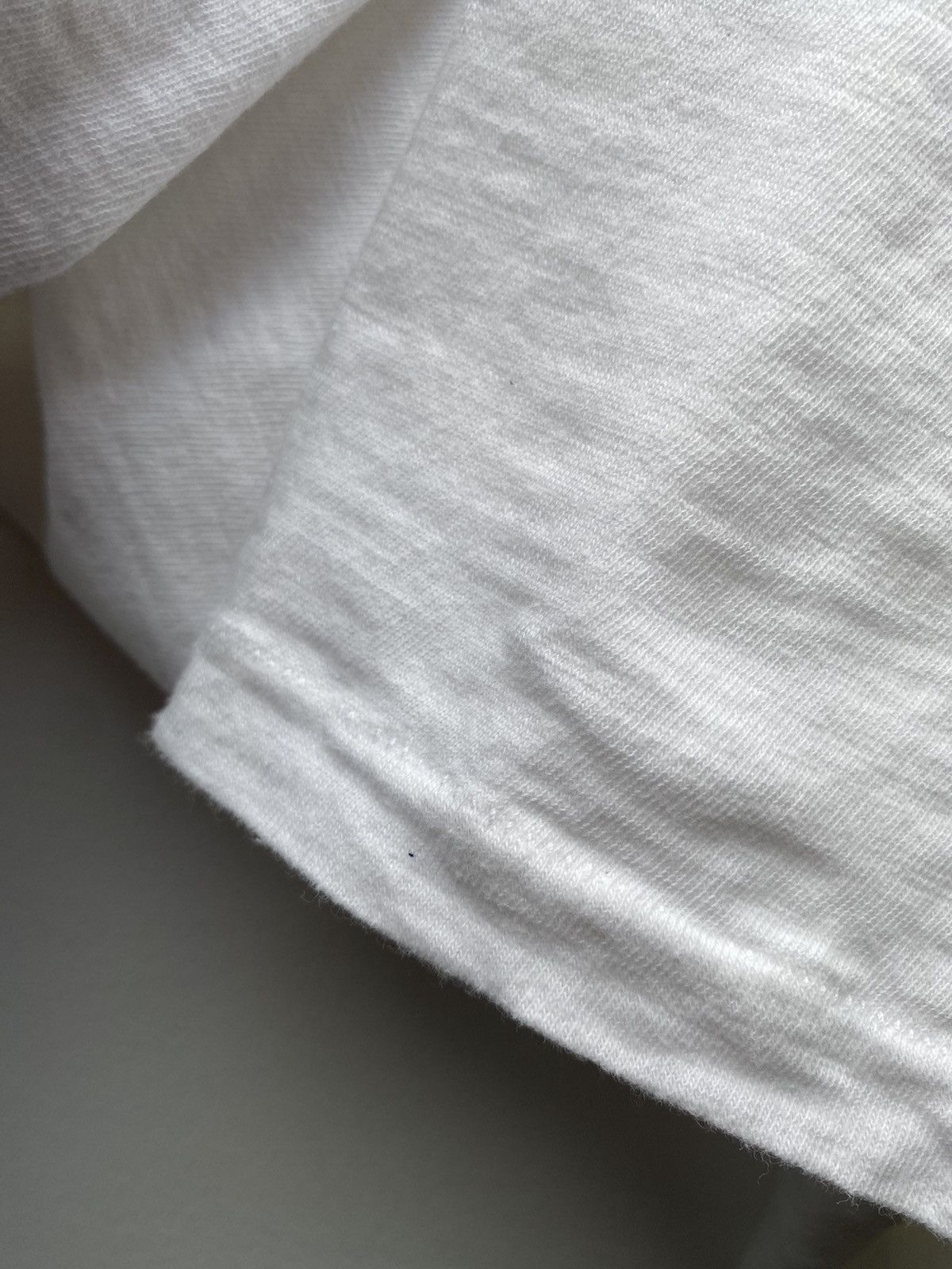 Velva Sheen × Vintage Velva Sheen White Slub Tee – Made in USA – Size L Size US L / EU 52-54 / 3 - 7 Thumbnail