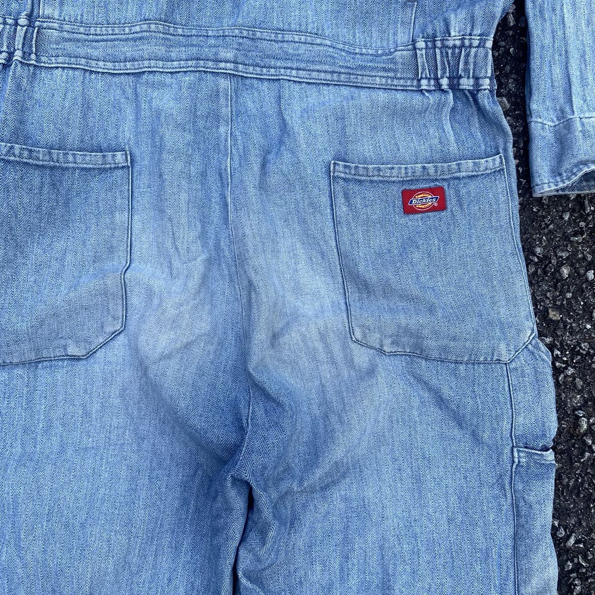 Dickies × Vintage Vintage Dickies Spalter Distrressed CoverAll Denim Size US 41 - 15 Thumbnail