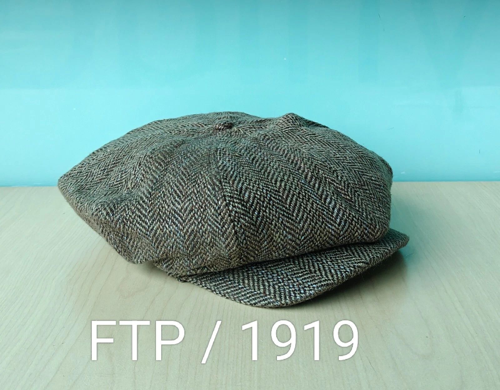 RRL Ralph Lauren DOUBLE RL Linen Herringbone Newsboy Cap T/1919 Size ONE SIZE - 12 Thumbnail