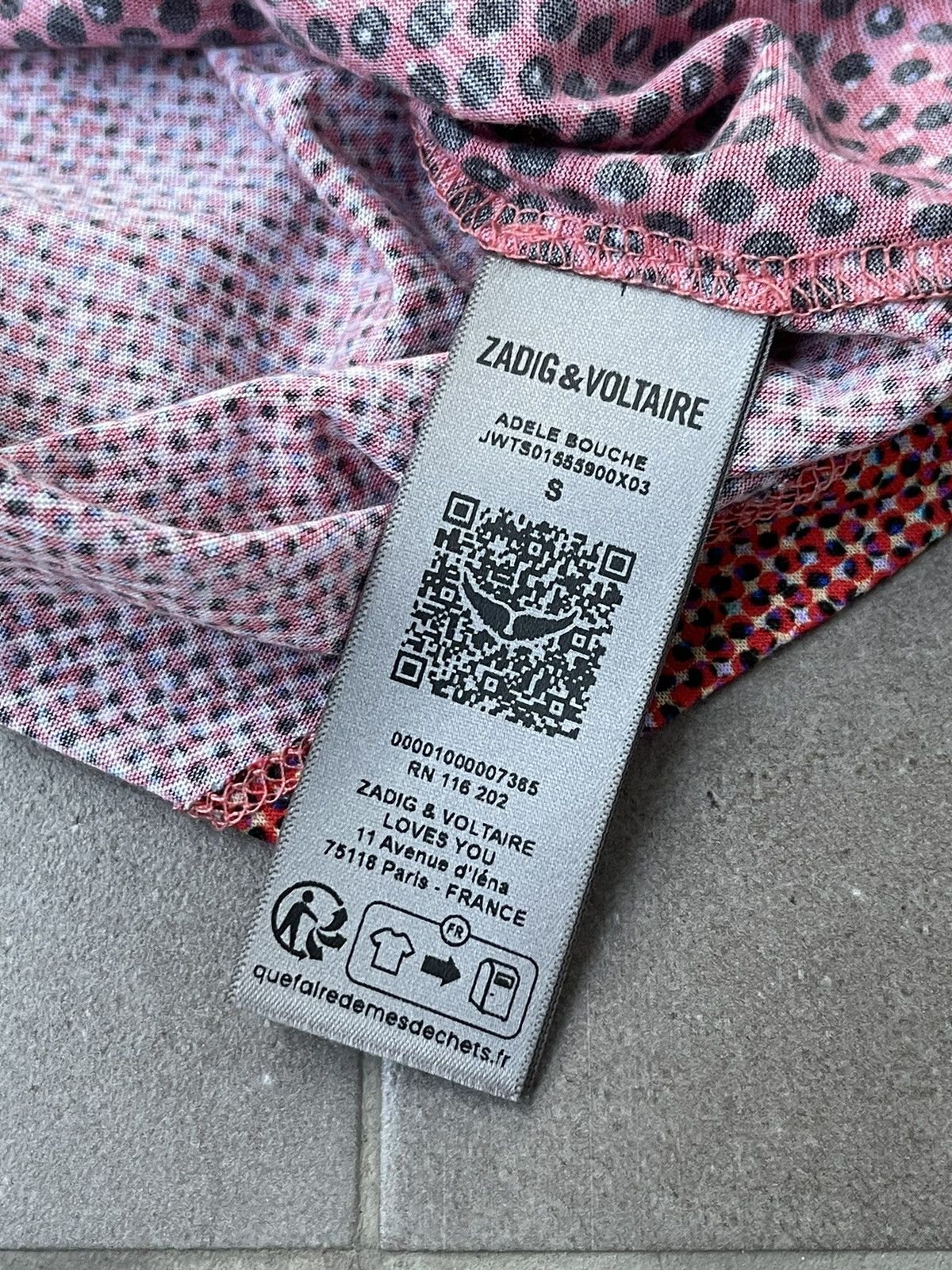Zadig & Voltaire !DS! SS23 Zadig & Voltaire Adele Bouche Smoke Red Tank Top Size US S / EU 44-46 / 1 - 17 Thumbnail