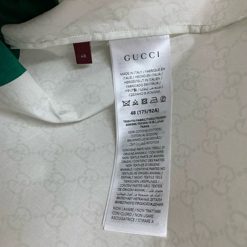Gucci Gucci Classic double G pattern white short sleeves Size US M / EU 48-50 / 2 - 4 Thumbnail