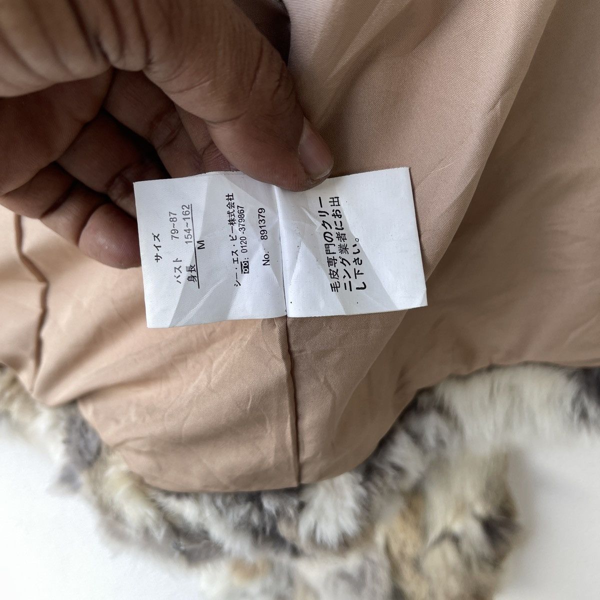 Other Vintage Real Rabbit Fur Mottled Coat Size M / US 6-8 / IT 42-44 - 8 Thumbnail