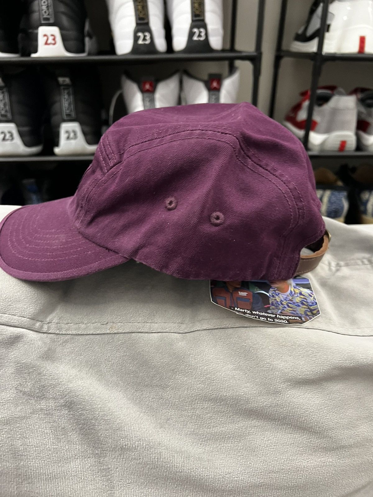 Supreme Supreme Burgundy Cap Size ONE SIZE - 5 Thumbnail