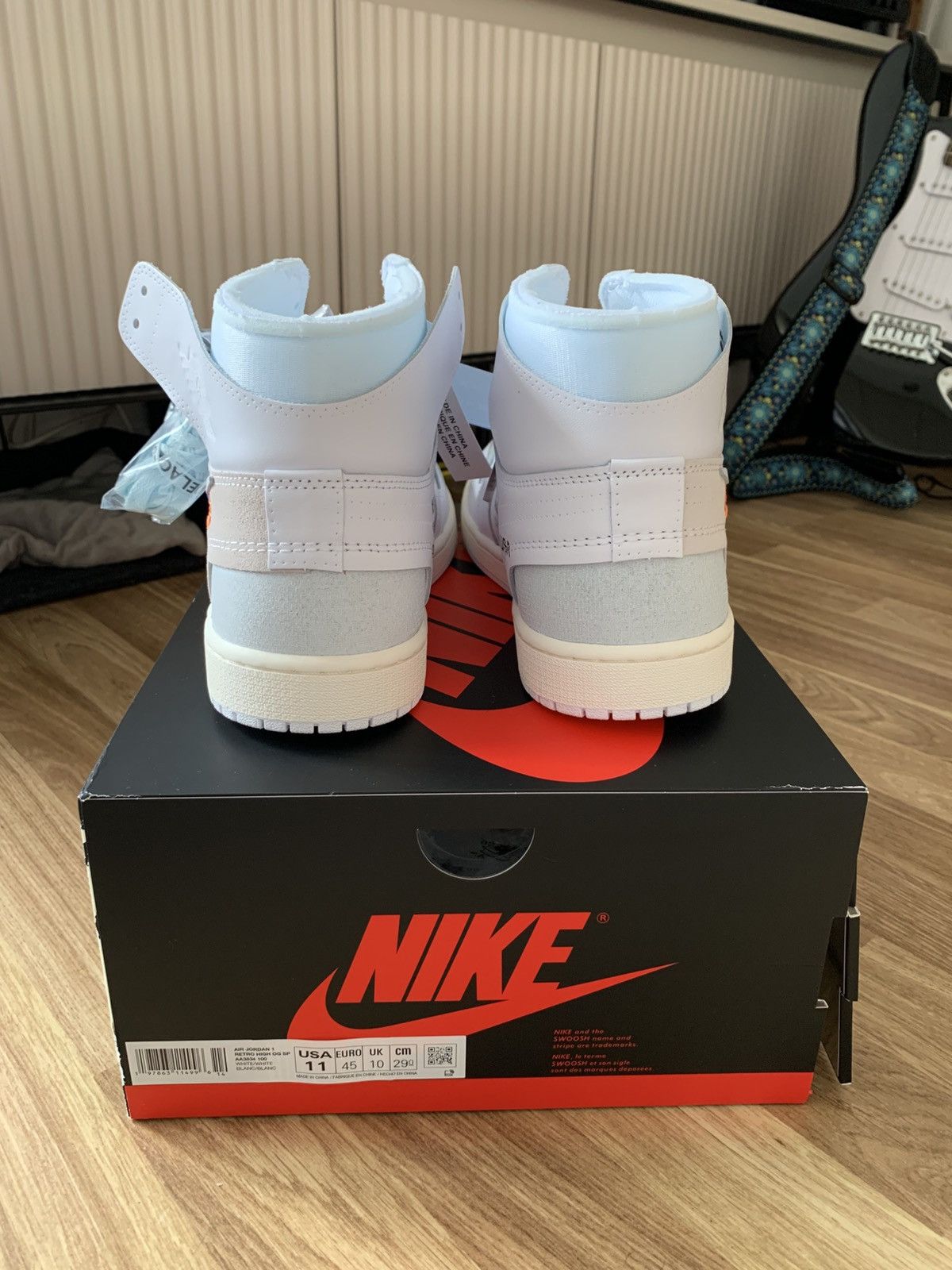 Nike × Off-White Jordan 1 Retro Virgil Abloh Alaska Size US 11 / EU 44 - 7 Thumbnail