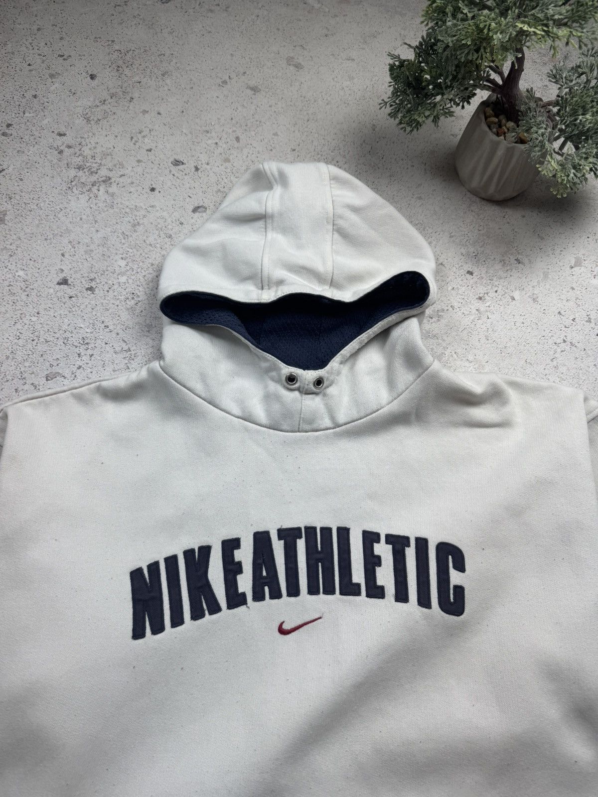 Nike Vintage 90s Nike Athletics Boxy Hoodie rare retro hype Y2K Size US XL / EU 56 / 4 - 2 Thumbnail