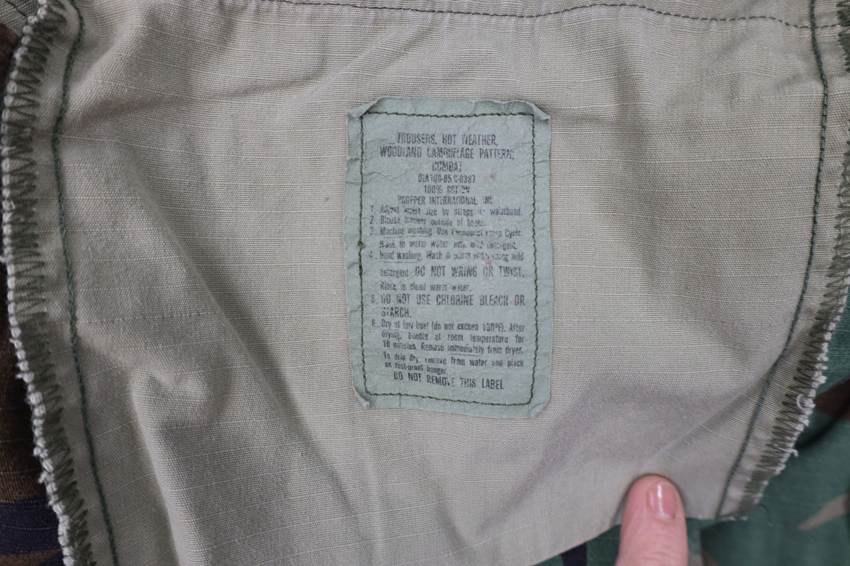 Vintage Vintage 80s Propper Camouflage Cargo Combat Pants USA Size US 34 / EU 50 - 10 Thumbnail